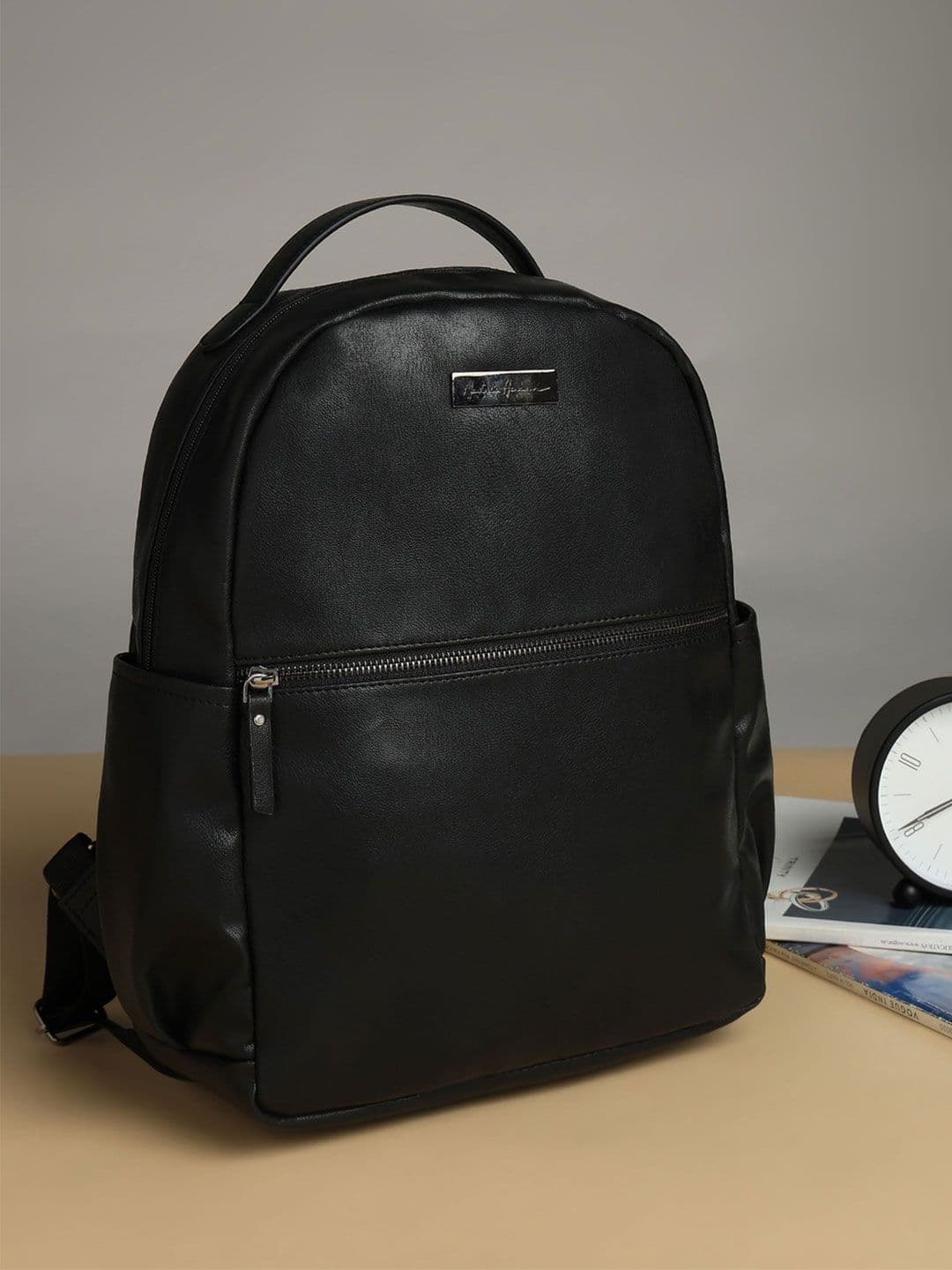 Mast & Harbour Mast & Harbour Women Brand Logo Backpack with Anti-Theft