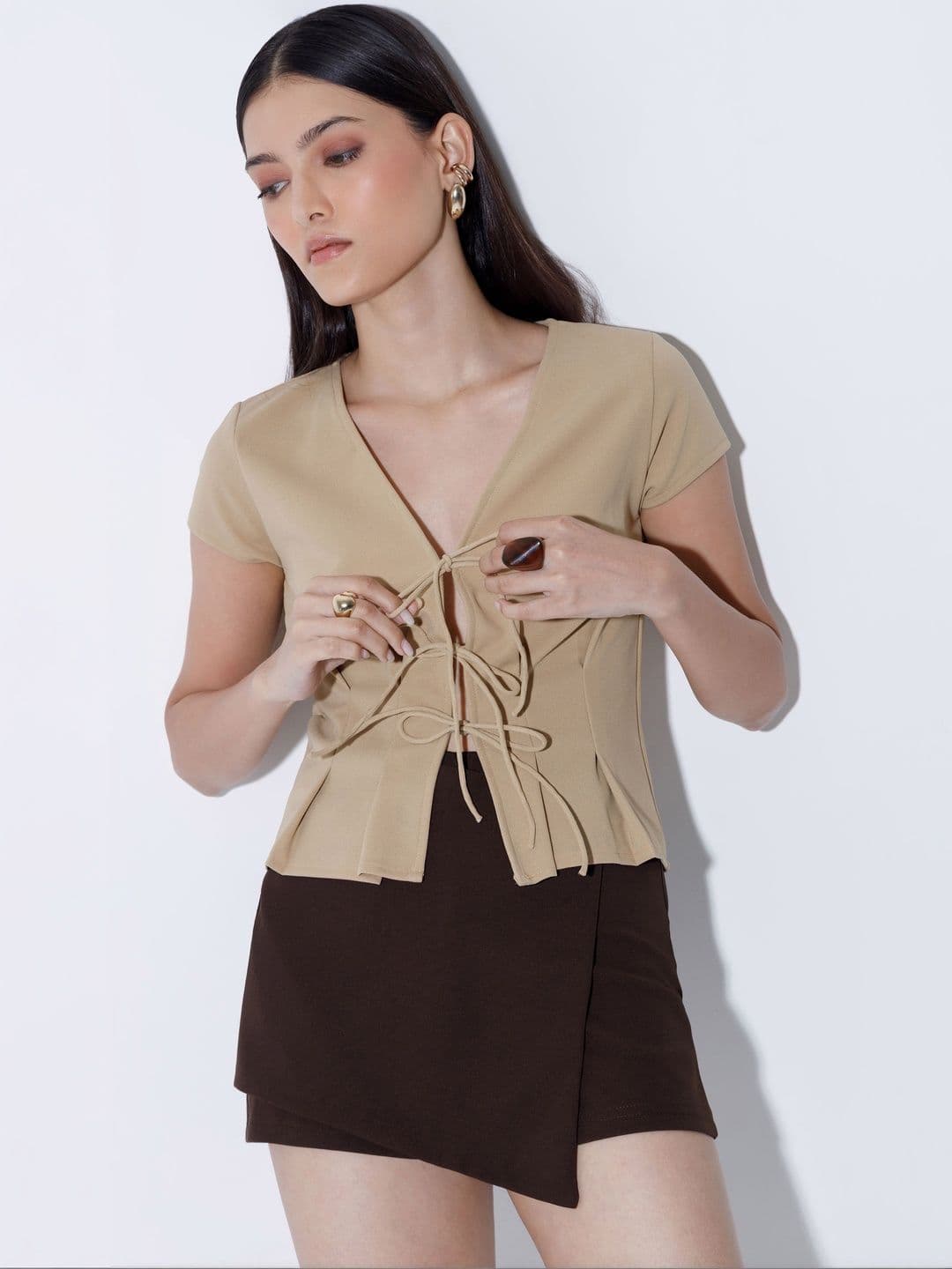 COLOR CAPITAL COLOR CAPITAL Crepe Top