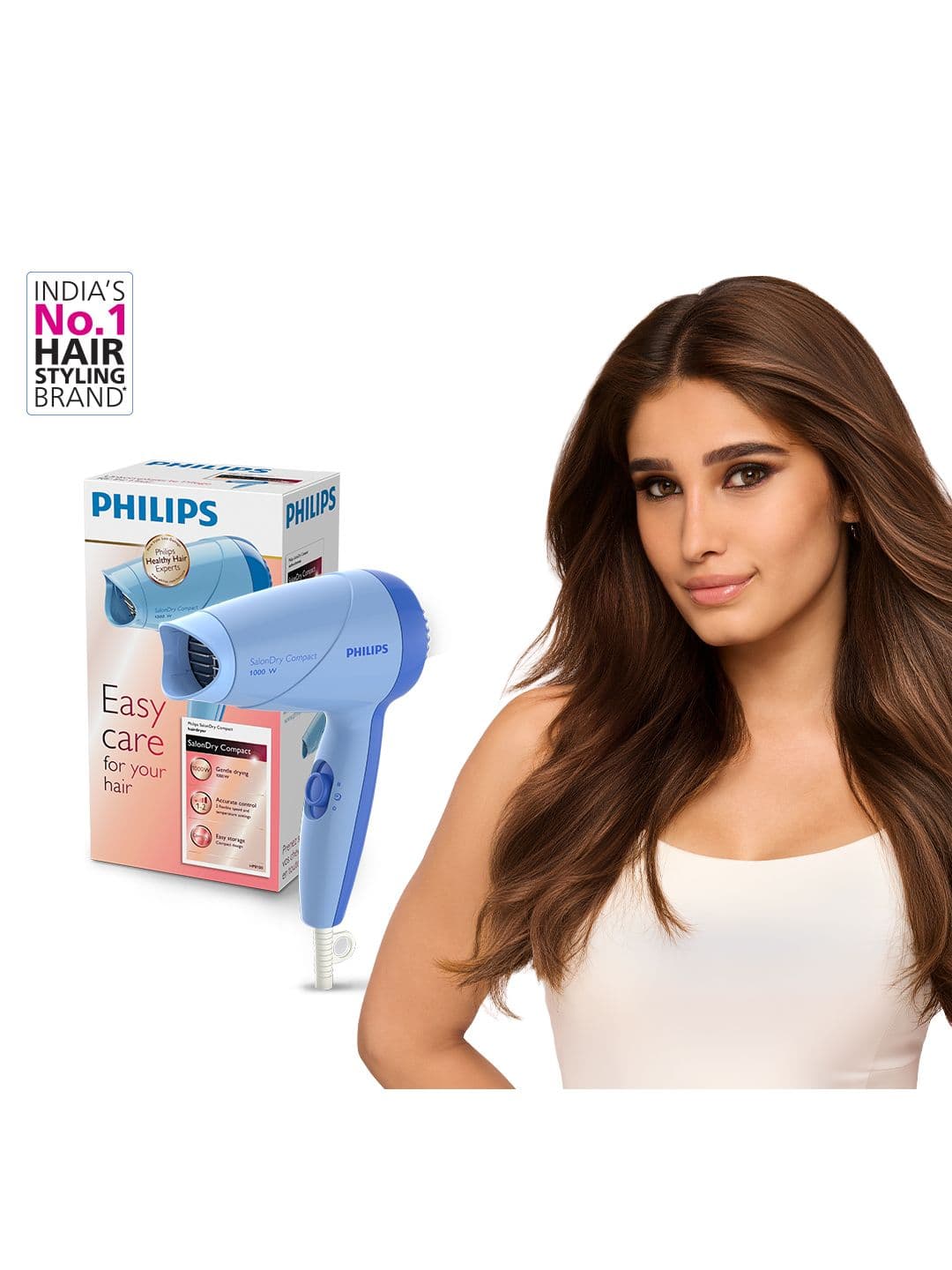 Philips Philips ThermoProtect HP8100/60 Hair Dryer Quick Drying 1000W  - Blue