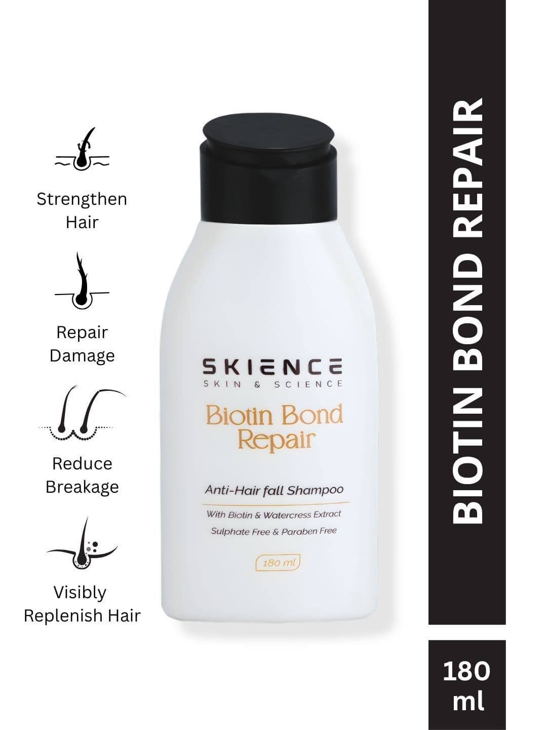 SKIENCE SKIENCE Biotin Bond Repair Anti Hair Fall Shampoo - 180 ml