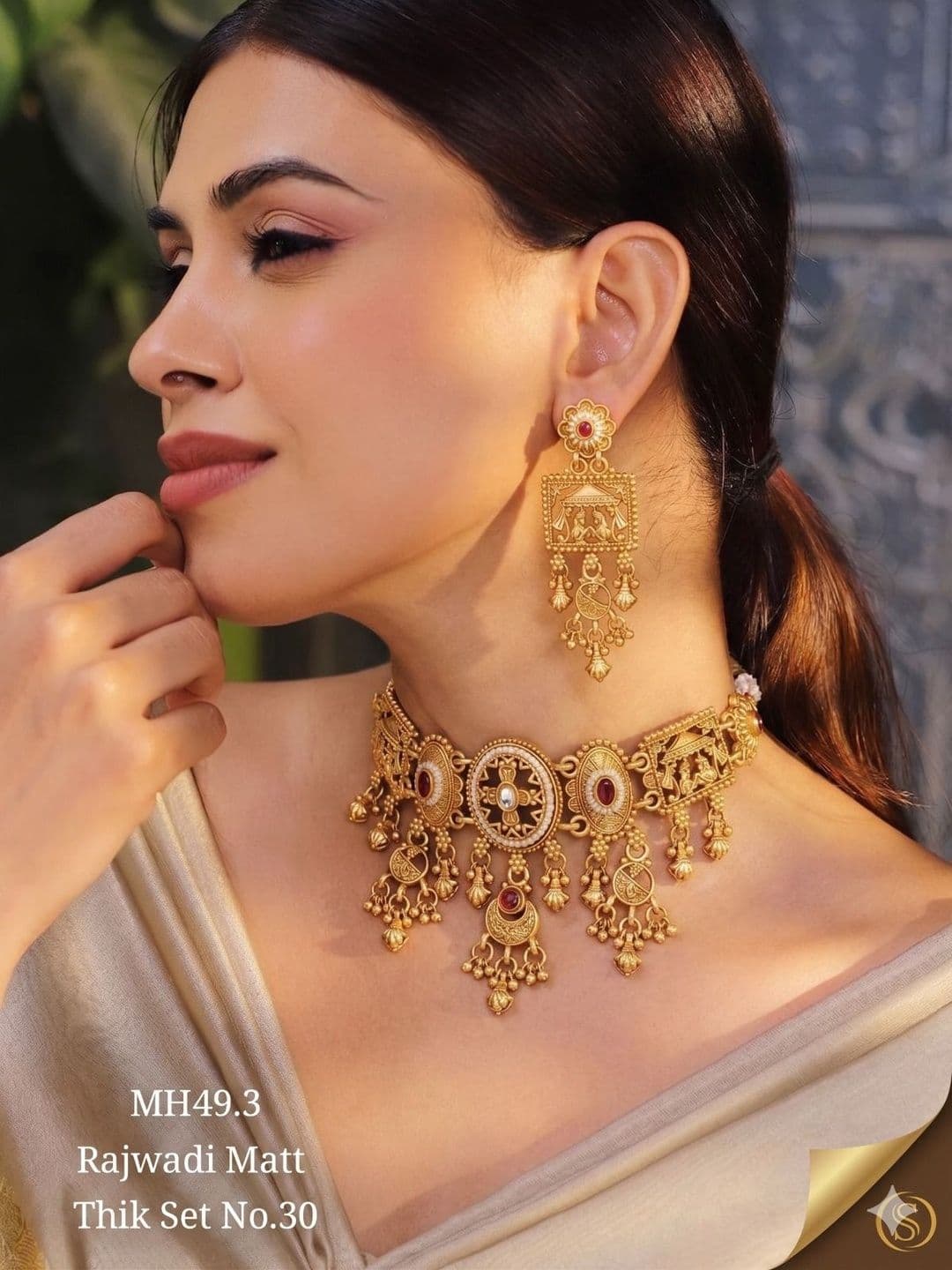 TKRB SALES TKRB SALES Gold-Plated Necklace and Earrings
