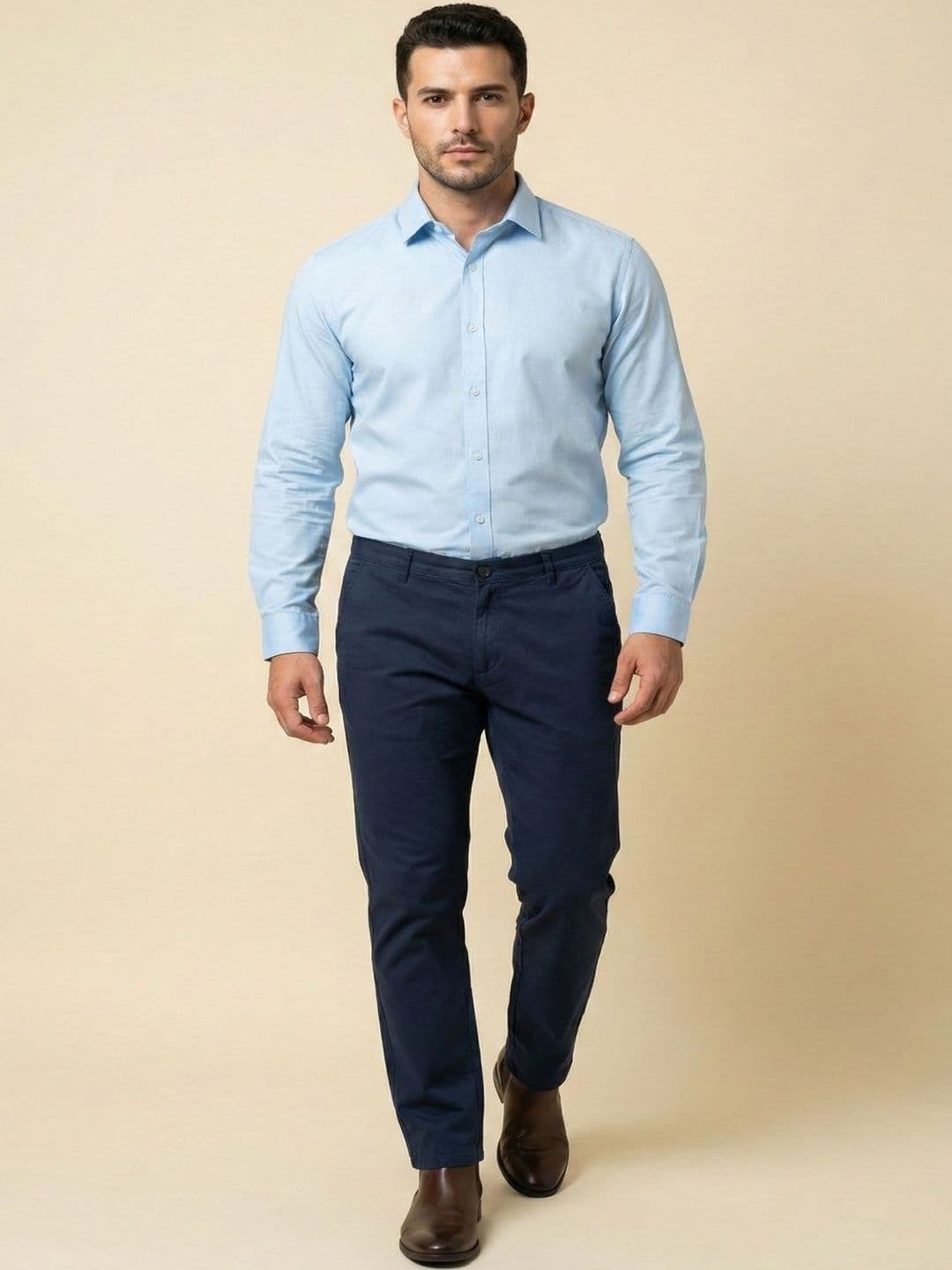 Attire Hub Attire Hub Men Relaxed Easy Wash Trousers