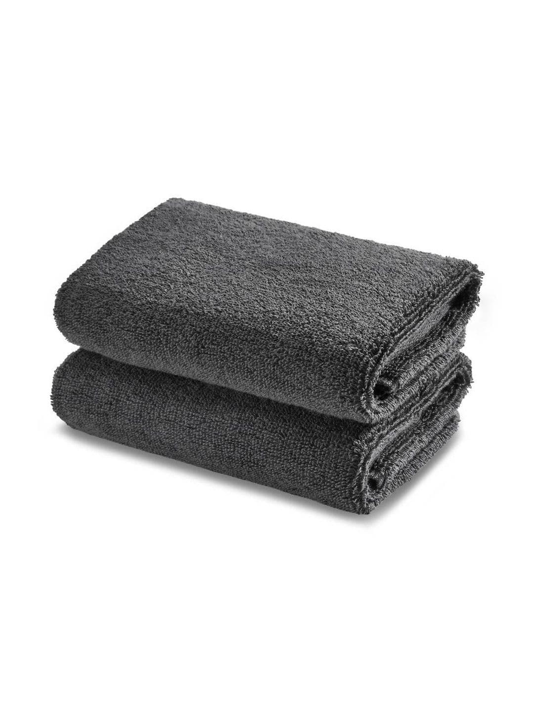 SPACES SPACES Swift Flow 2Pcs Grey Pure Cotton 500 GSM Hand Towels