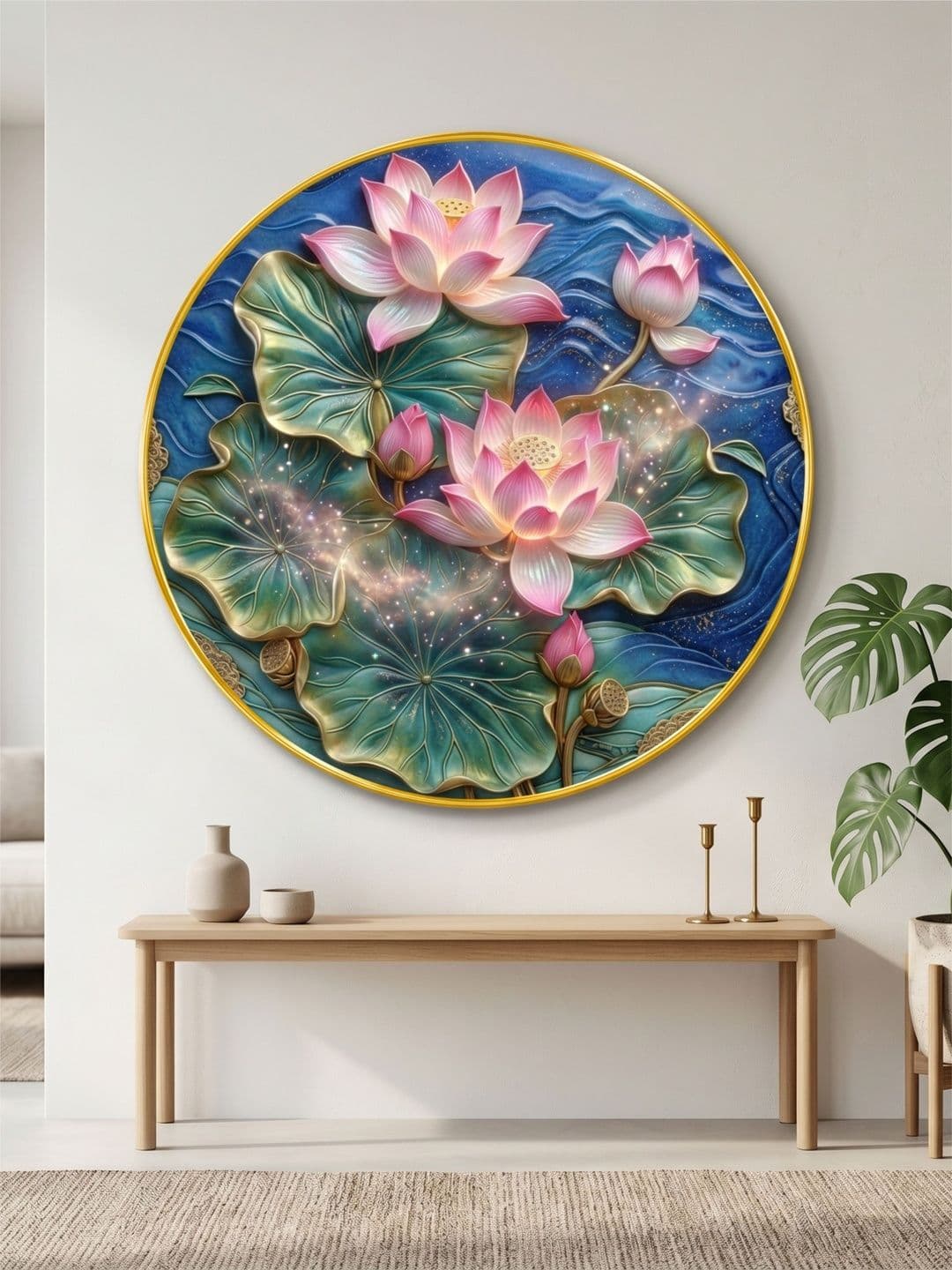 SAF SAF Blue MDF Other Wall Paintings