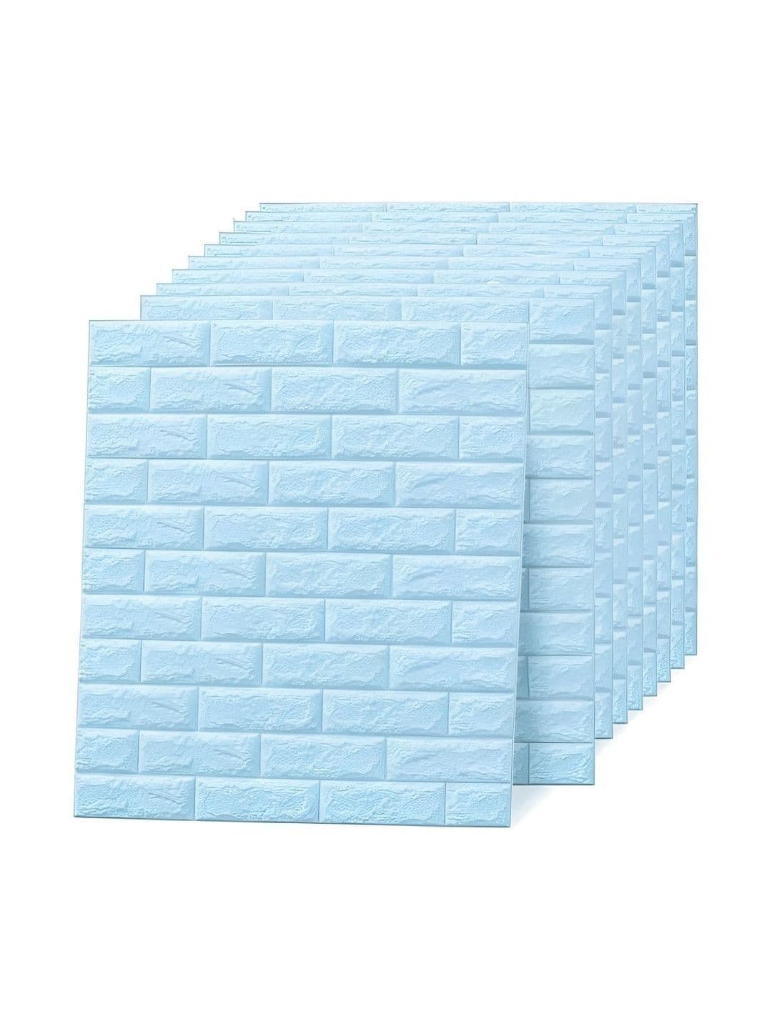 kaqer kaqer 2-Pcs Blue Self-Adhesive Waterproof Wall Stickers