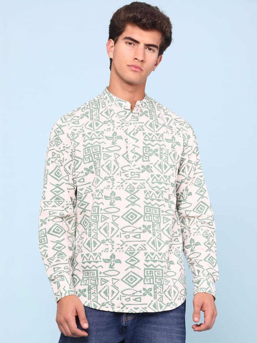V-Mart V-Mart Men Ethnic Motifs Printed Indie Prints Kurta