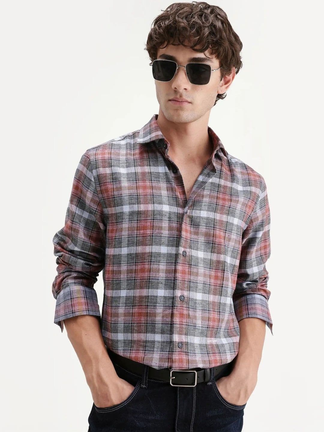 RARE RABBIT RARE RABBIT Men Tartan Checks Checked Casual Shirt