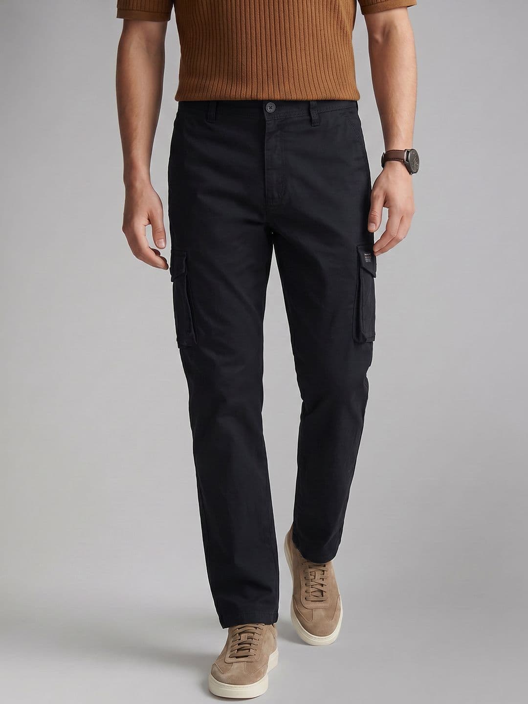 Louis Philippe Jeans Louis Philippe Jeans Men Cargos Trousers