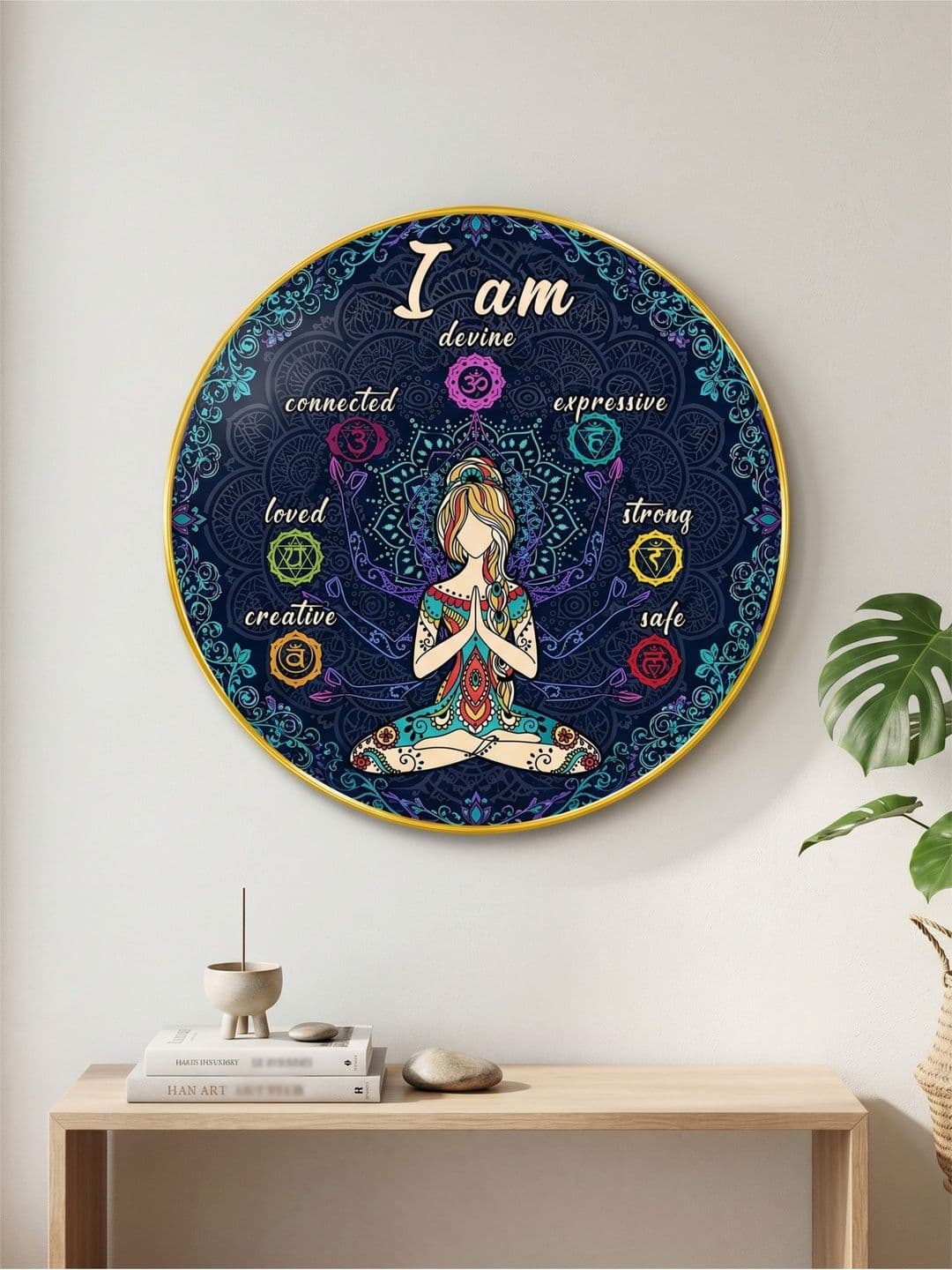 Myntra Elegant Homes Myntra Elegant Homes Navy Blue MDF Other Wall Paintings