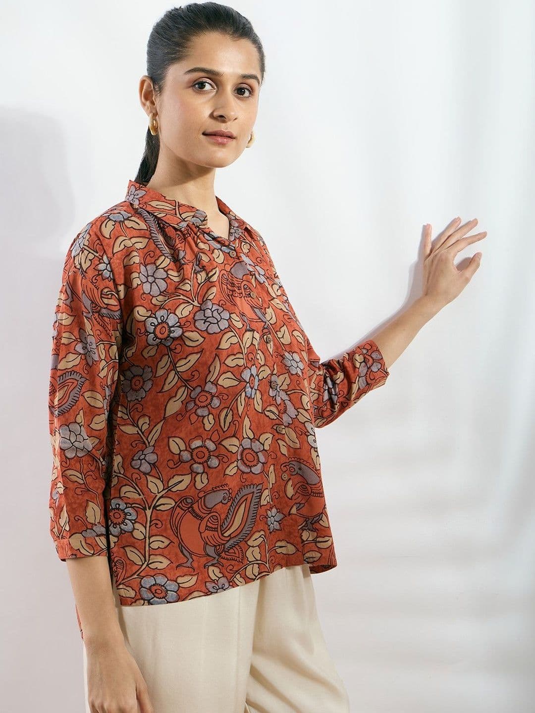 Silver Lime Silver Lime Women Comfort Floral Printed Casual Shirt