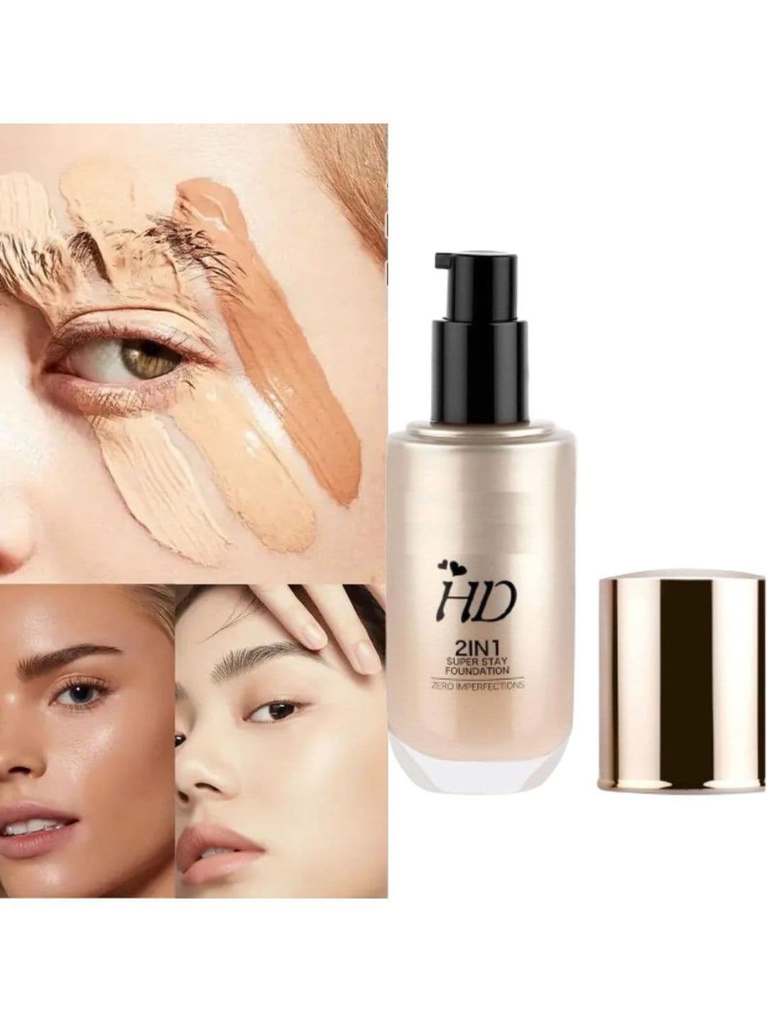 Acca Kappa Acca Kappa 2in1 HD Waterproof Foundation Beige, 60 ml