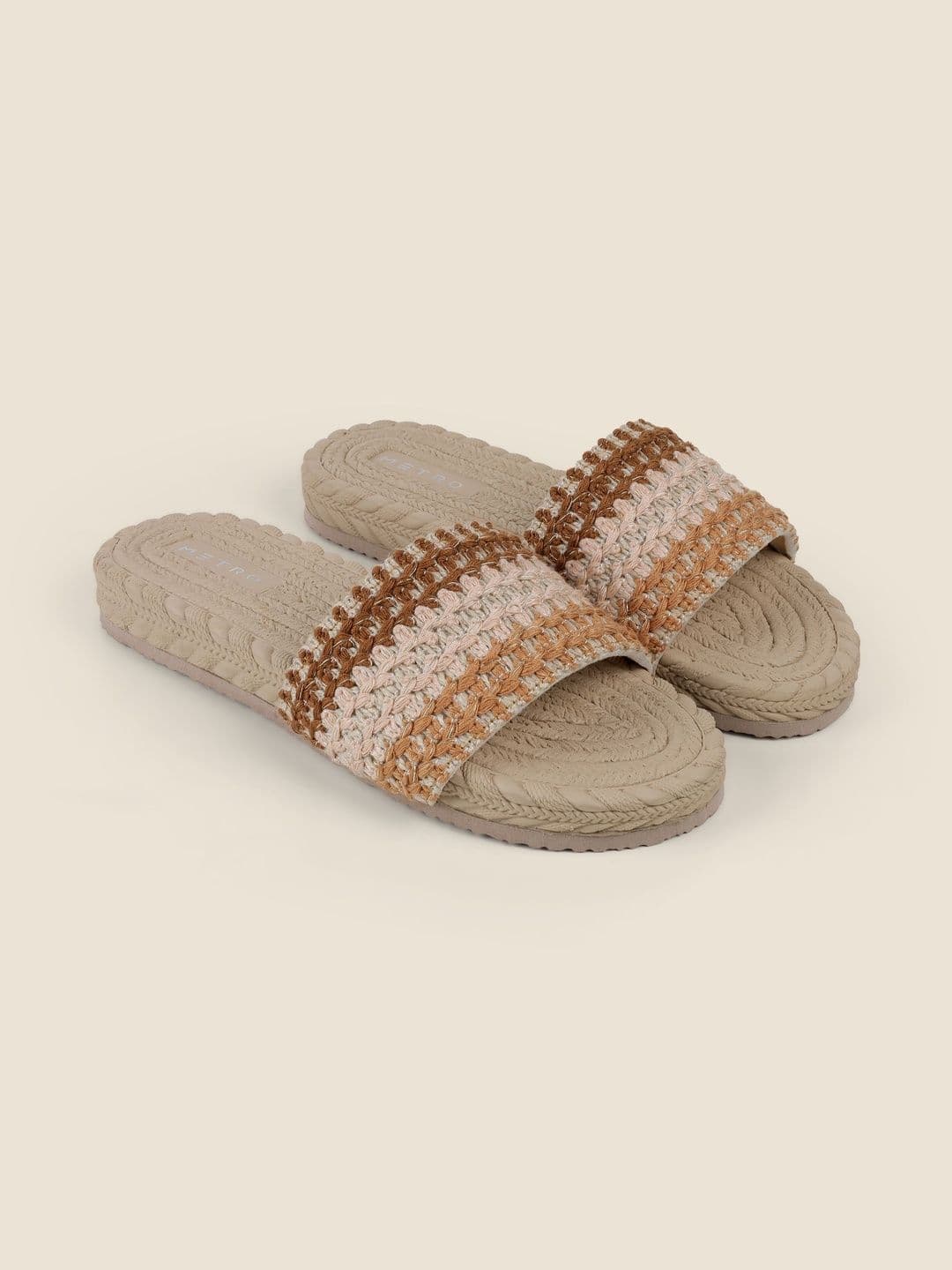 Metro Metro Women Woven Design Mules