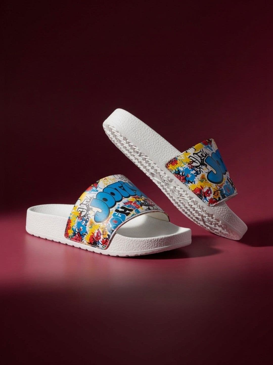 JOOTIYAPA JOOTIYAPA Men Printed Sliders