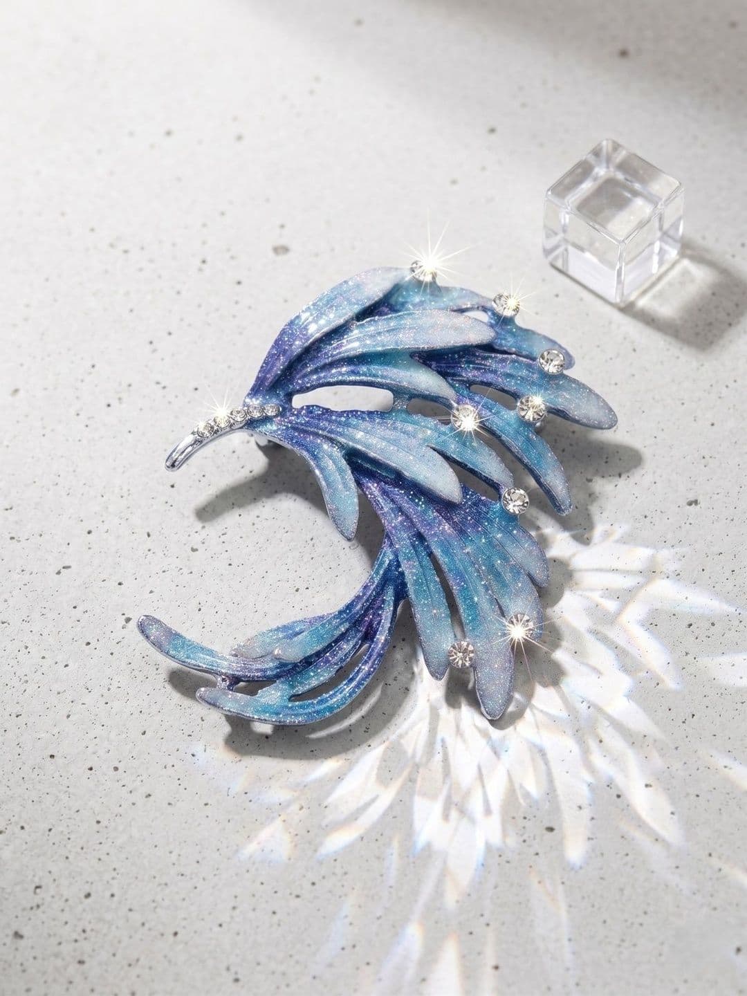 Mali Fionna Mali Fionna Blue Plated Alloy Brooch