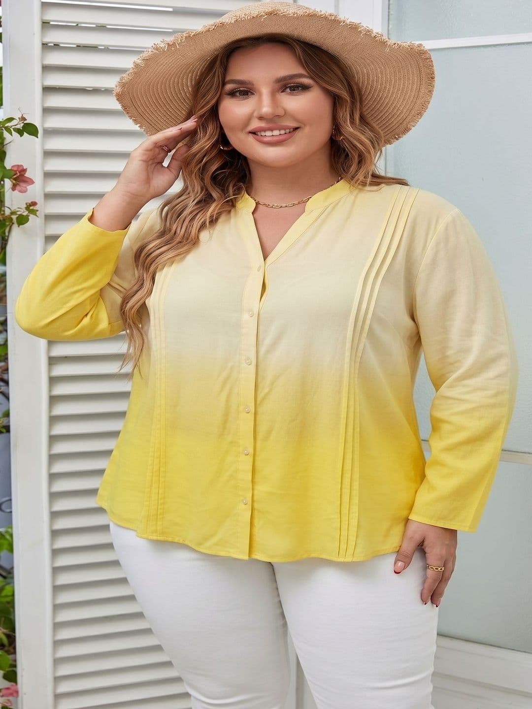 THE FASHION HUB THE FASHION HUB Women Ombre Casual Shirt