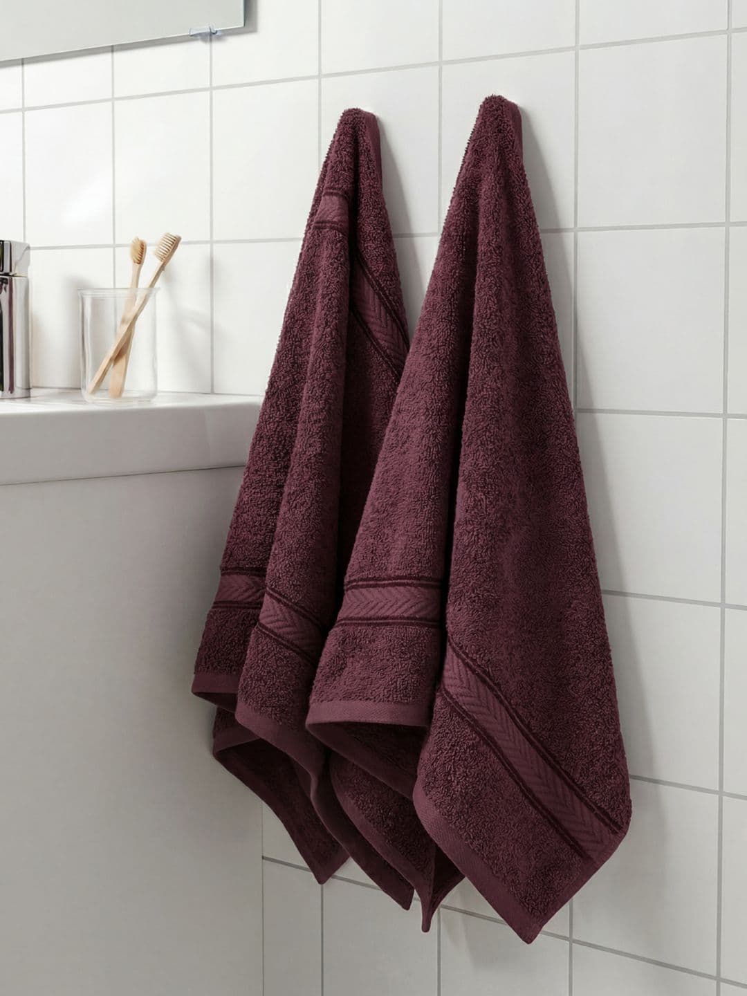 Monte Carlo Monte Carlo Amber Windsor Wine Cotton 525 Gsm 40X60 Cm 2 Hand Towel