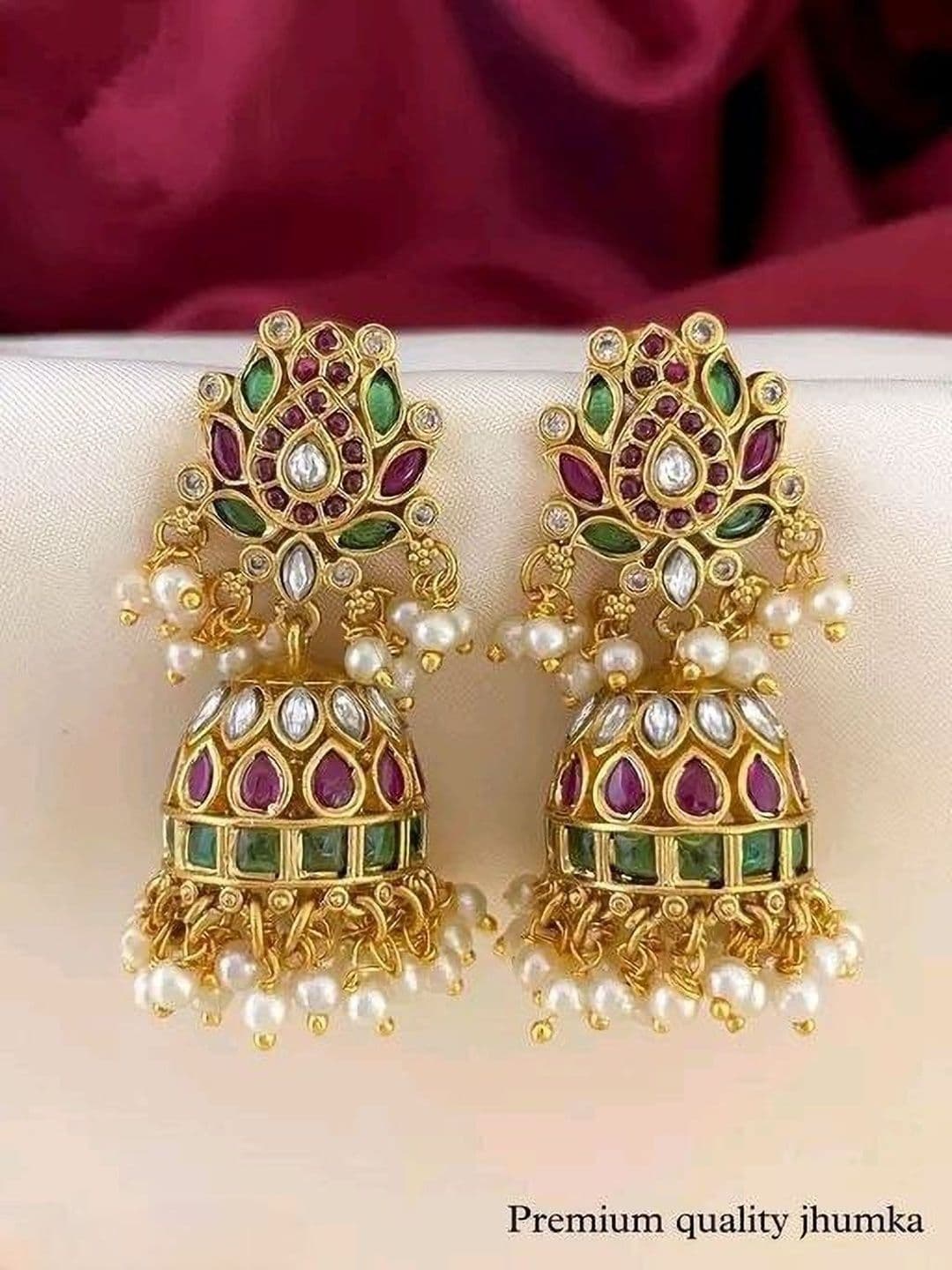 VIPASYA VIPASYA Floral Jhumkas Earrings