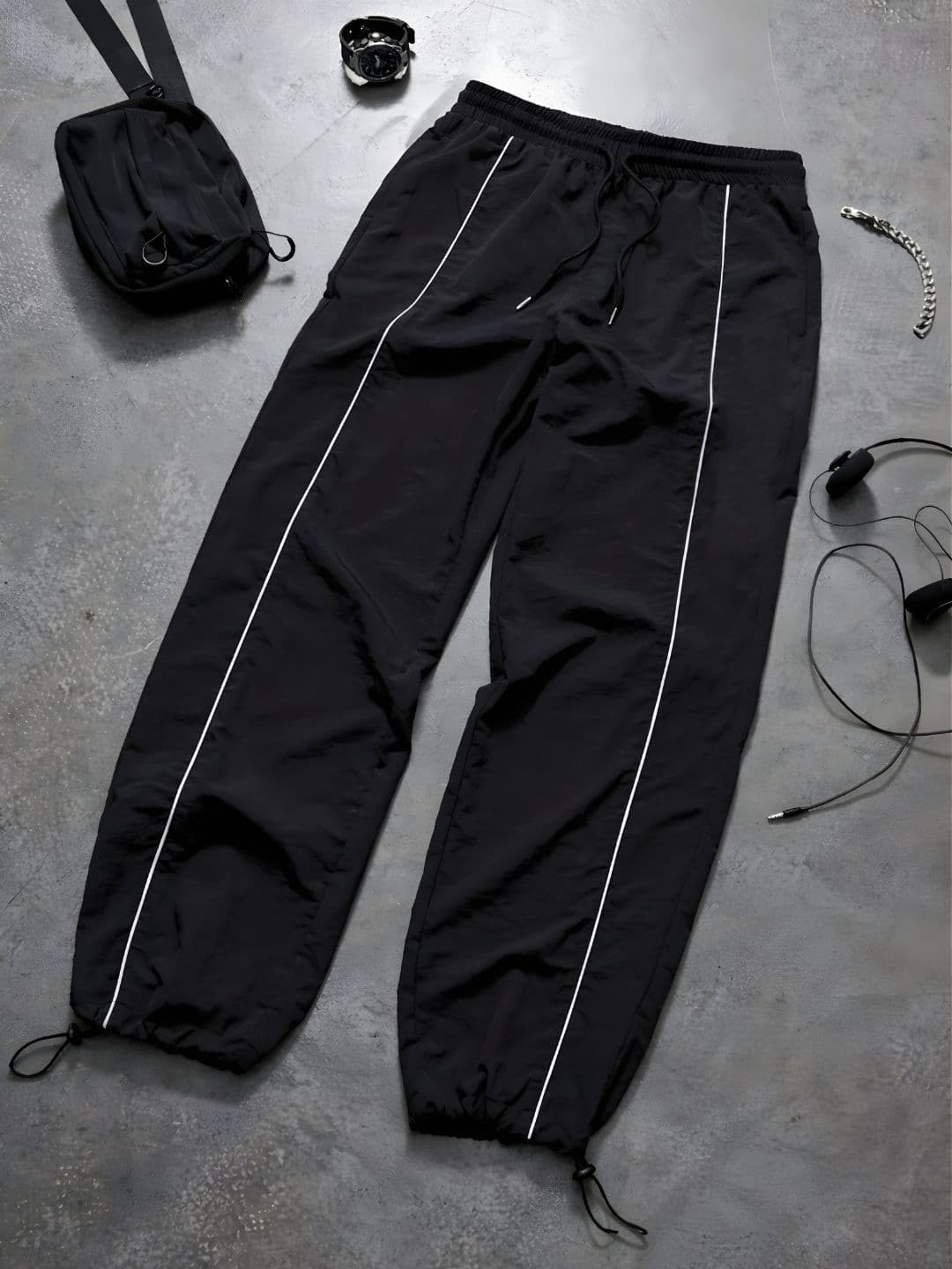 Povaxpo Povaxpo Men Regular Fit Striped Training Track Pants