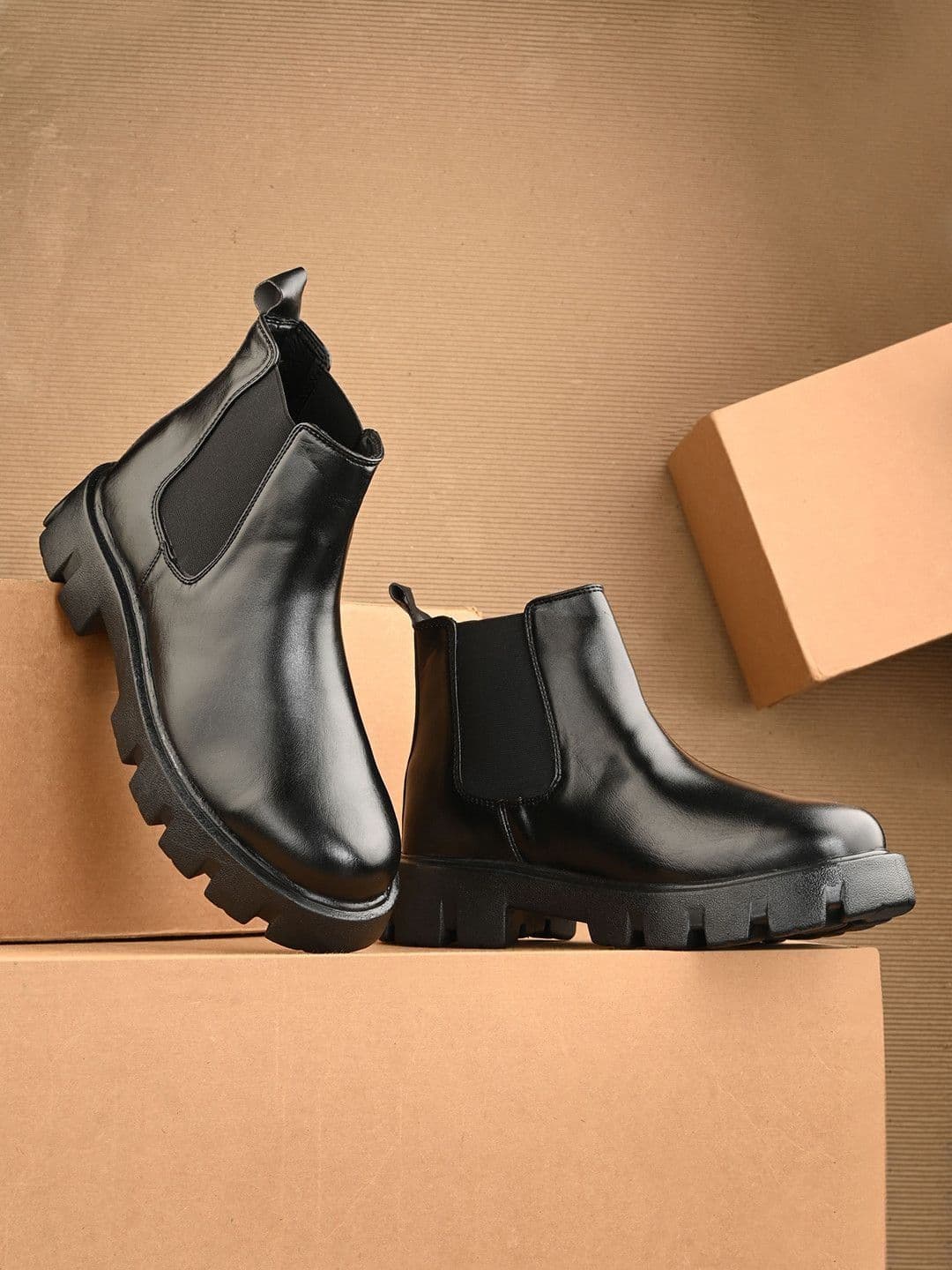 Hirels Hirels Men PU Chelsea Boots