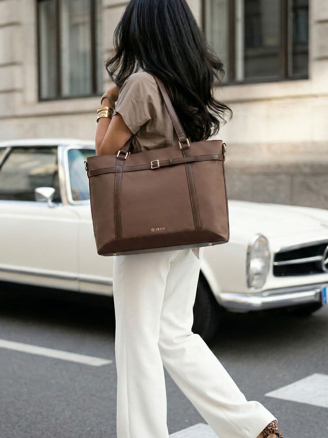 Oversized Laptop Tote Bag IRTH by House of Titan Thea Work Oversized Laptop Tote Bag Fits Upto 14" Laptop