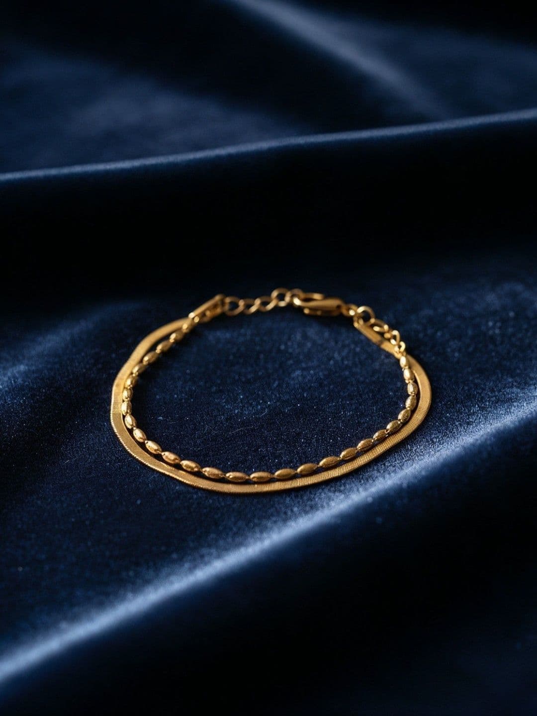 Bracelet Yellow Chimes Women Gold-Plated Link Bracelet