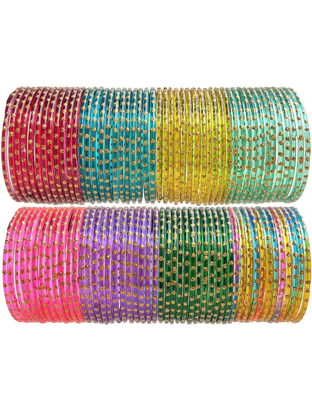 HAND KKRAFTS HAND KKRAFTS Set Of 8 Stone Studded  Bangle