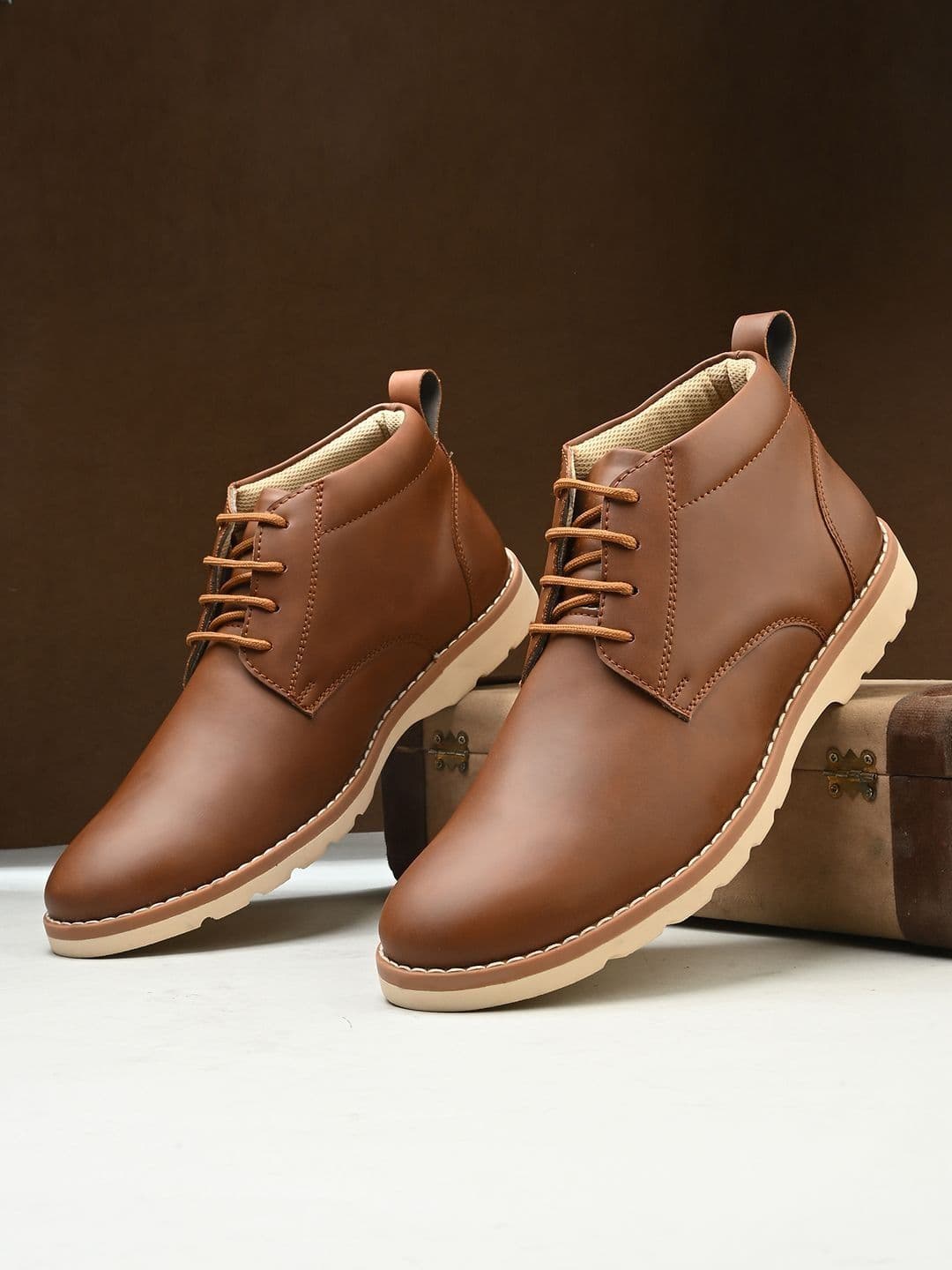 Roadster The Roadster Lifestyle Co Men Round Toe Lace-Ups Boots