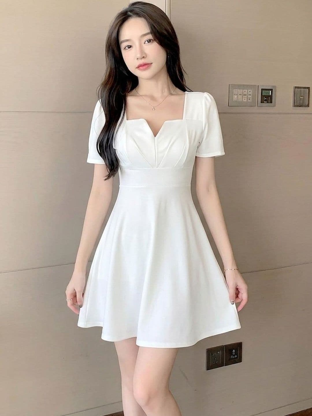 DressBerry DressBerry Fit & Flare Mini Dress