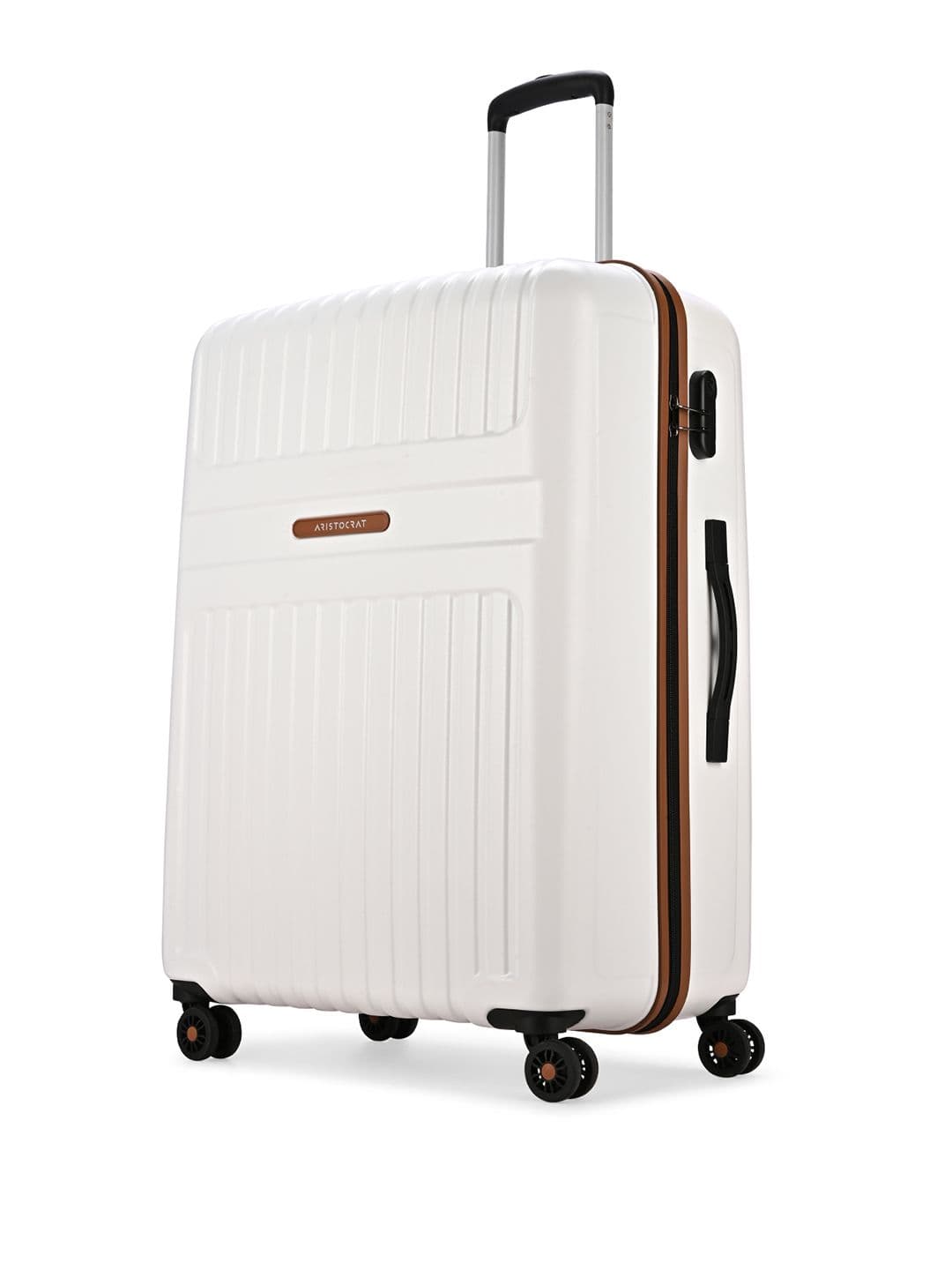 Hard-Sided Large Trolley Bag Aristocrat Atlas Textured Hard-Sided Large Trolley Bag