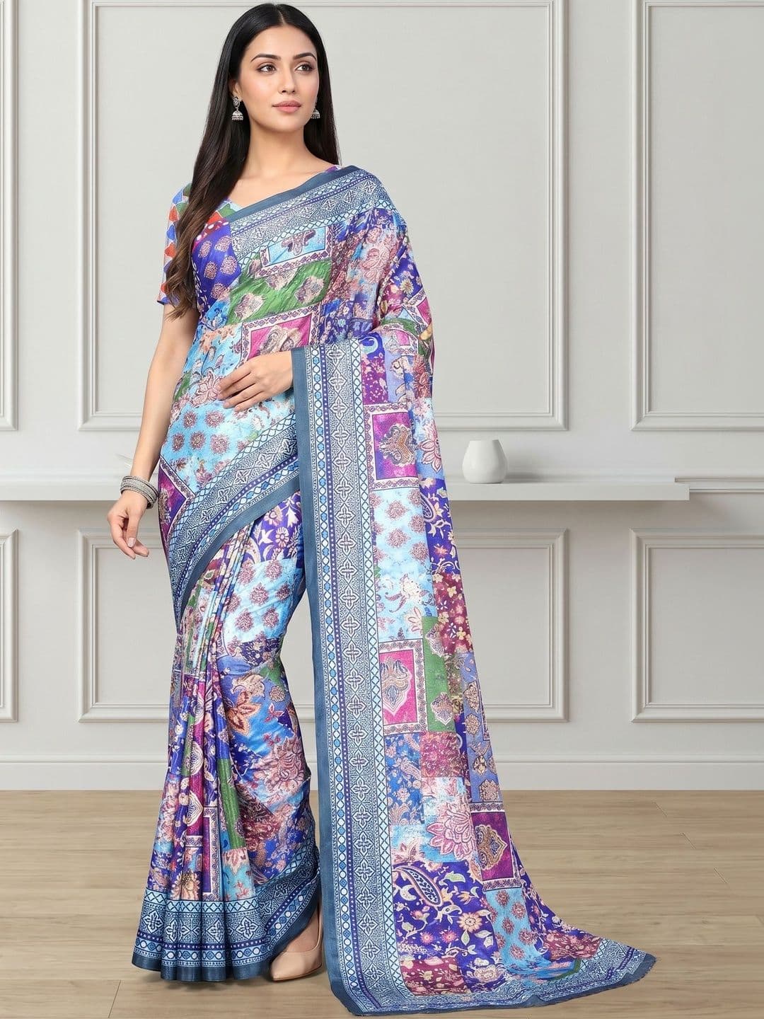 Anouk Mirage Anouk Mirage Ethnic Motifs Art Silk Designer Saree