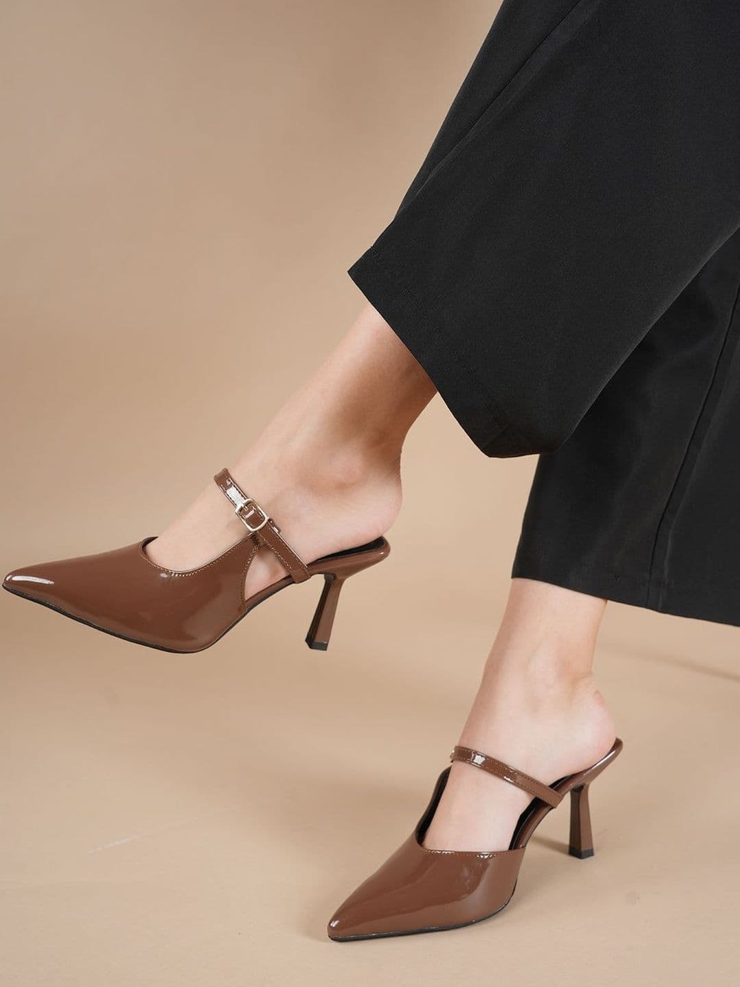 Lavie Lavie Party Block Mules with Buckles
