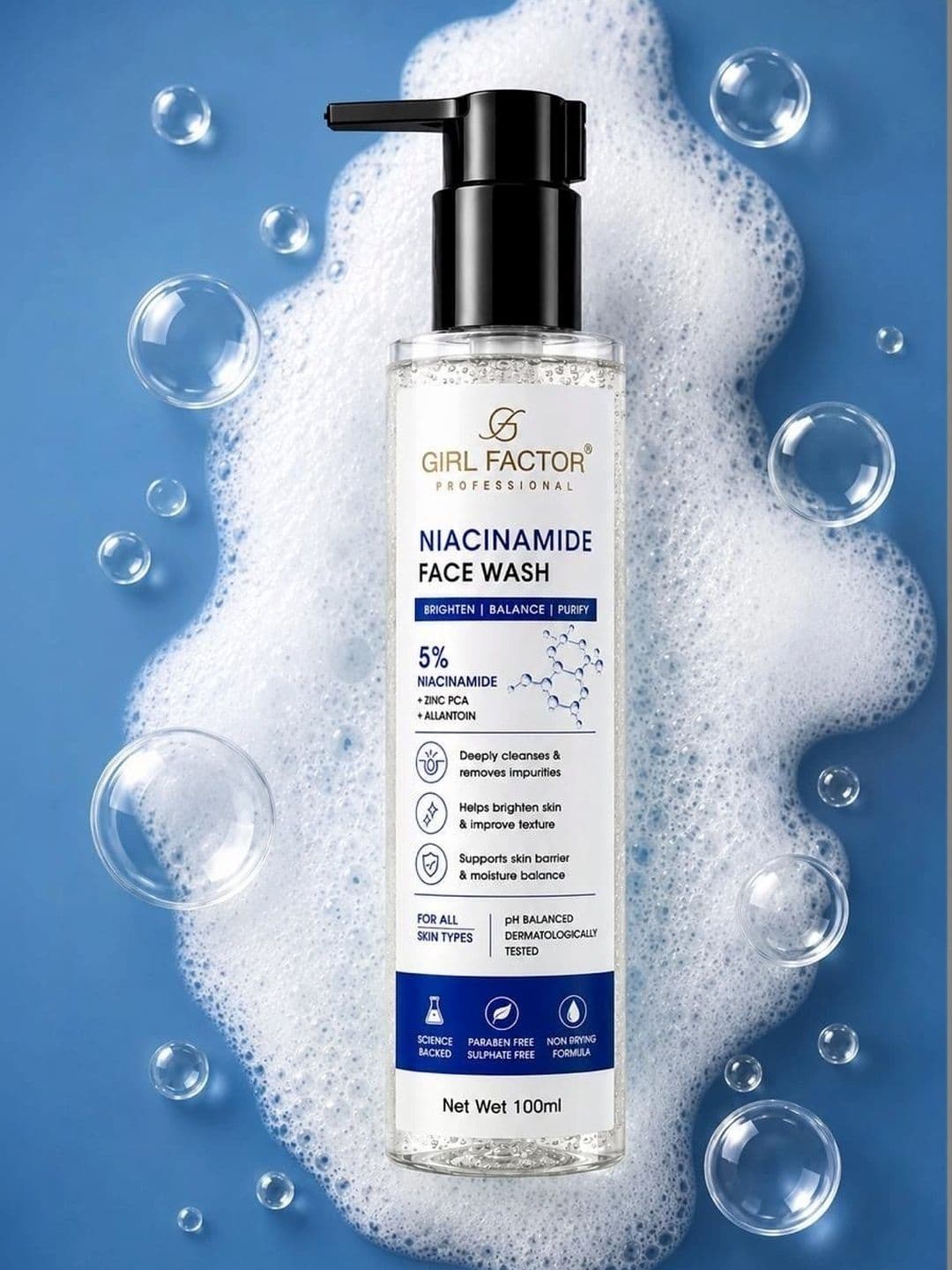 GIRL FACTOR GIRL FACTOR Niacinamide Face Wash - 100 ml