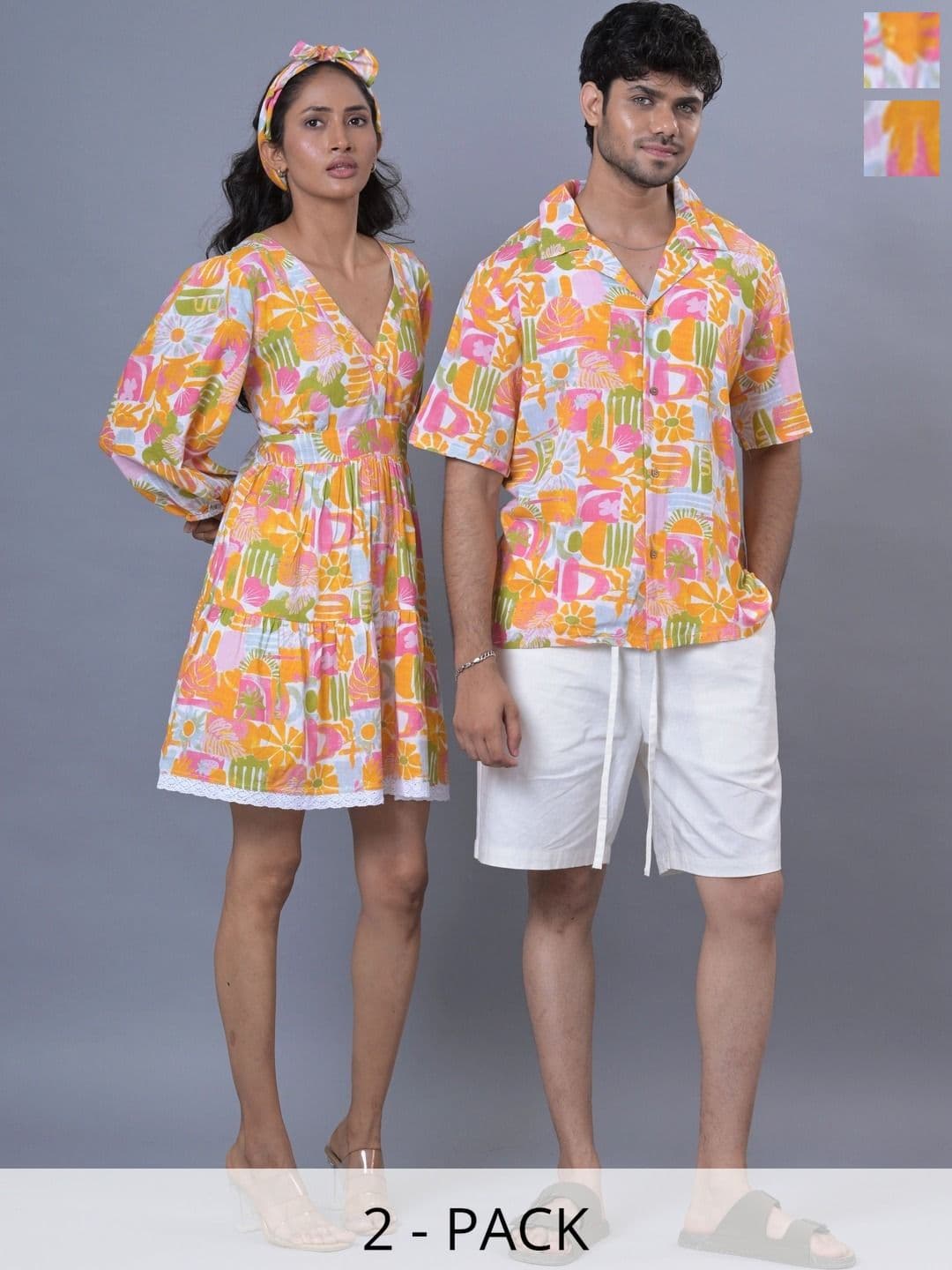VASHP VASHP Floral Print Crepe A-Line Dress