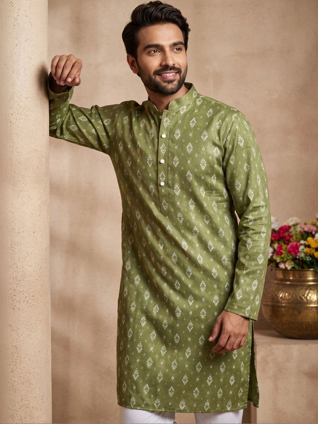 Jompers Jompers Men Ethnic Motifs Printed Kurta