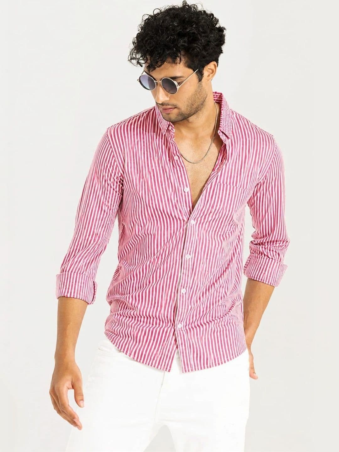 ADVANCE 18 ADVANCE 18 Men Classic Striped Casual Shirt