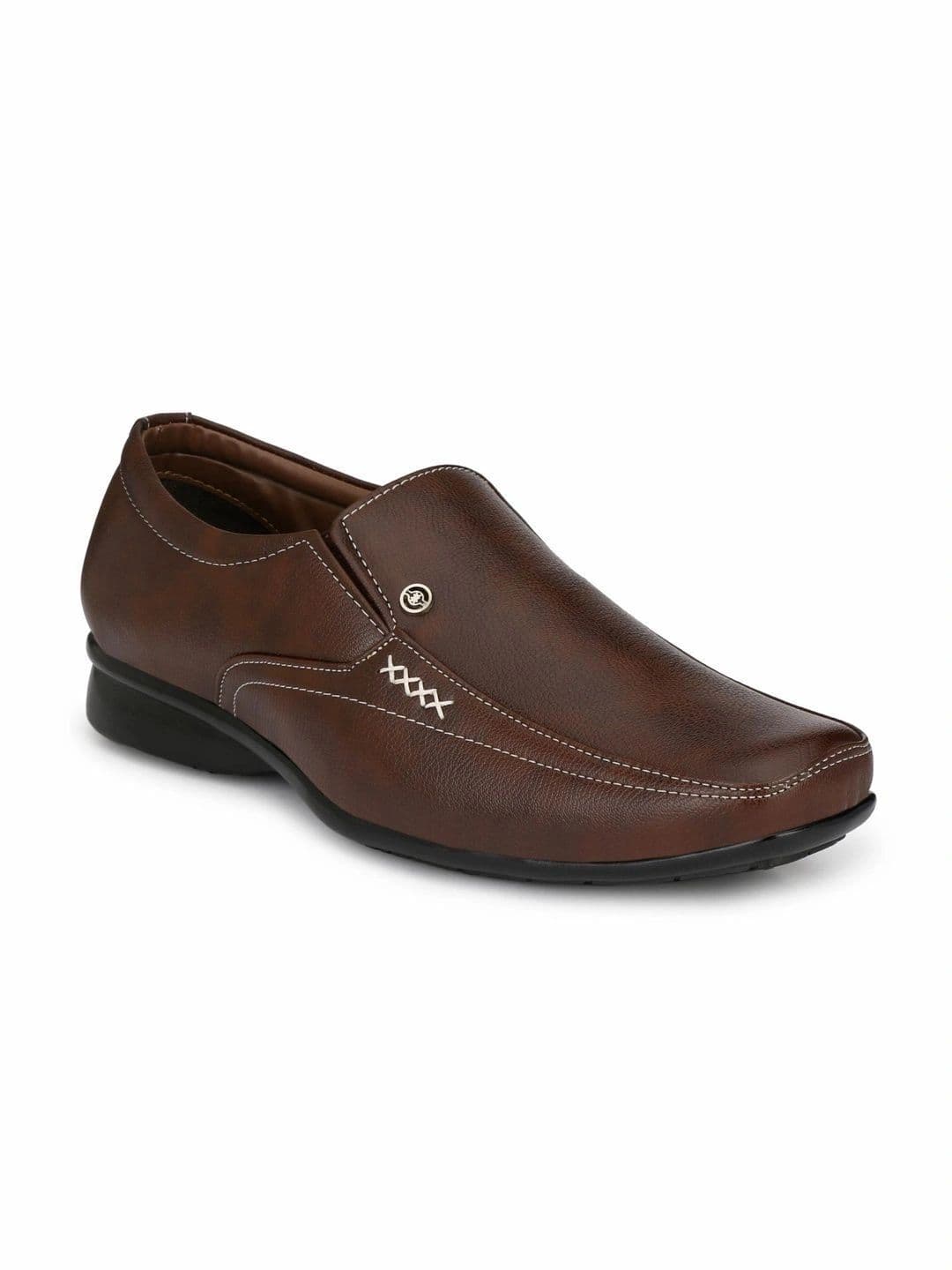 Killer Killer Men Textured Pointed Toe Formal Slip-On Shoes