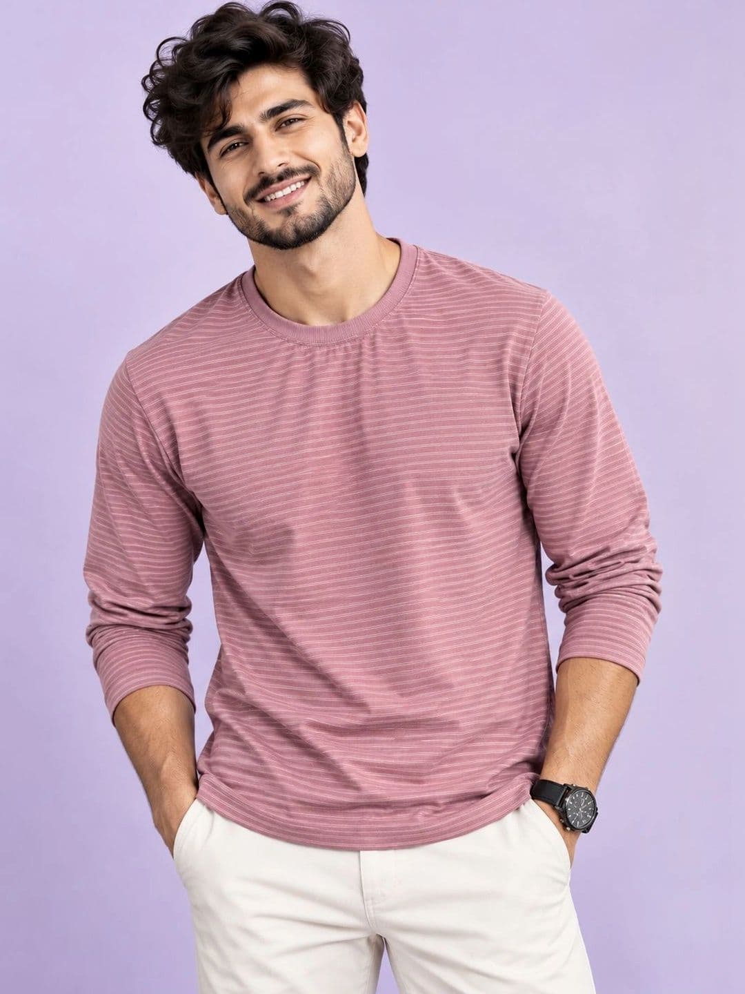 REE & PAR REE & PAR Men Striped T-shirt