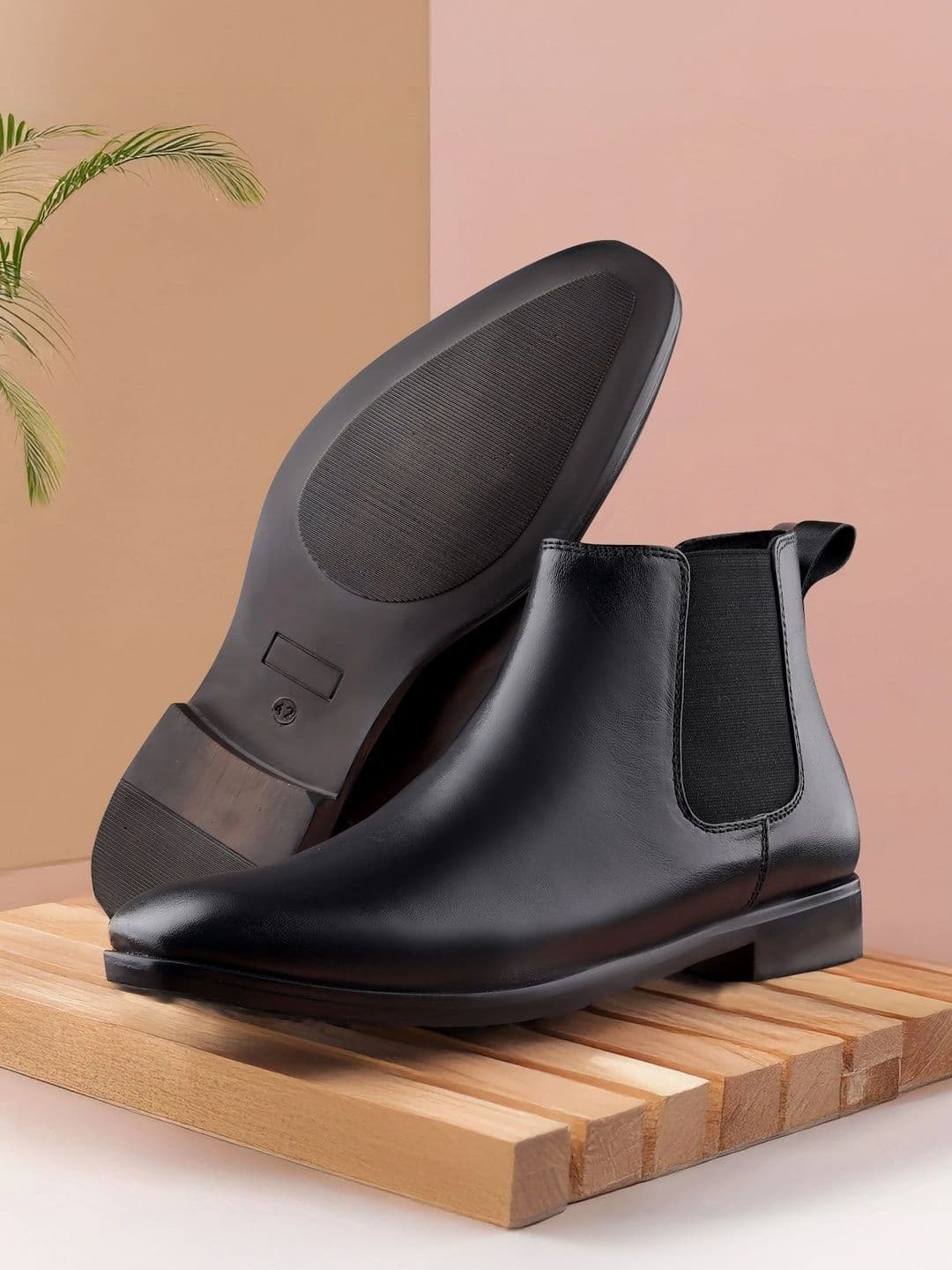 STEPORIZE STEPORIZE Men Pointed Toe Slip-On Chelsea Boots