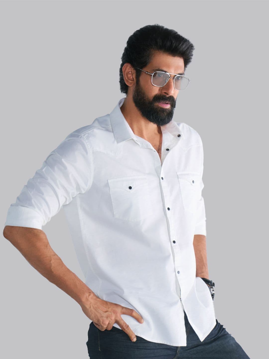 Pure Cotton Stay White Shirt KINGDOM OF WHITE CARAVAN Men White Cotton Casual Shirt