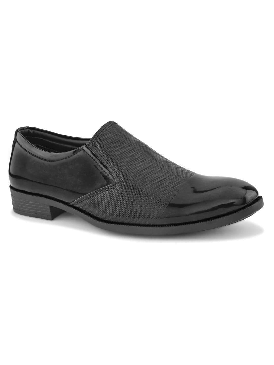INVICTUS INVICTUS Men Textured Pointed Toe Formal Slip-On Shoes