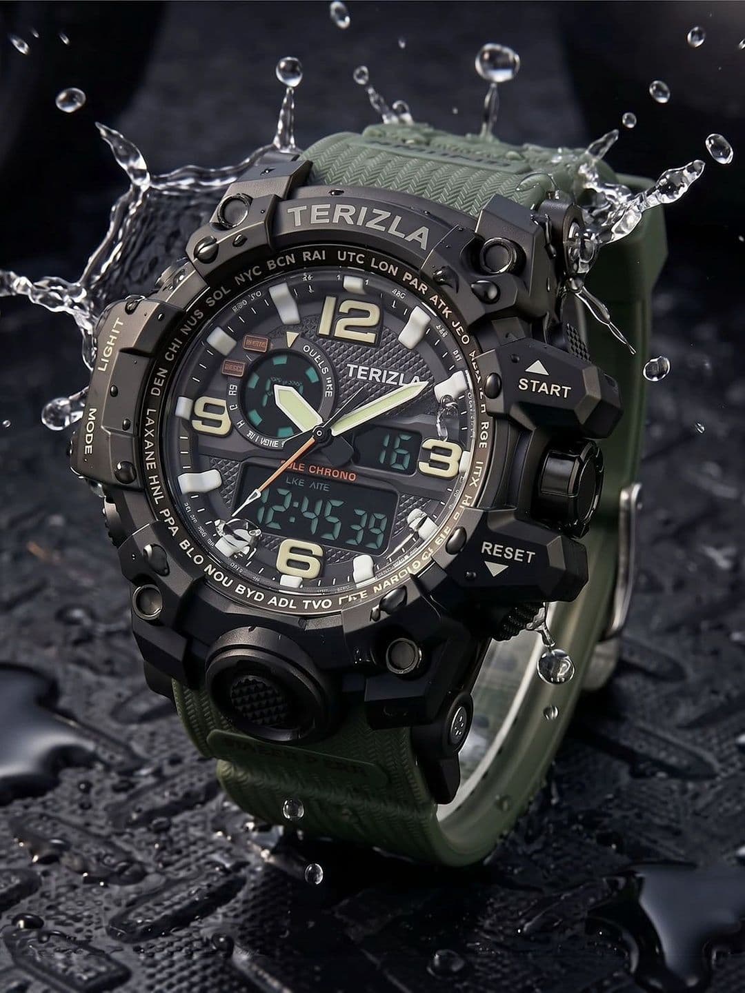 TREX TREX Men Dial & Textured Straps Analogue and Digital Multi Function Watch 1155_GREEN_TNR1