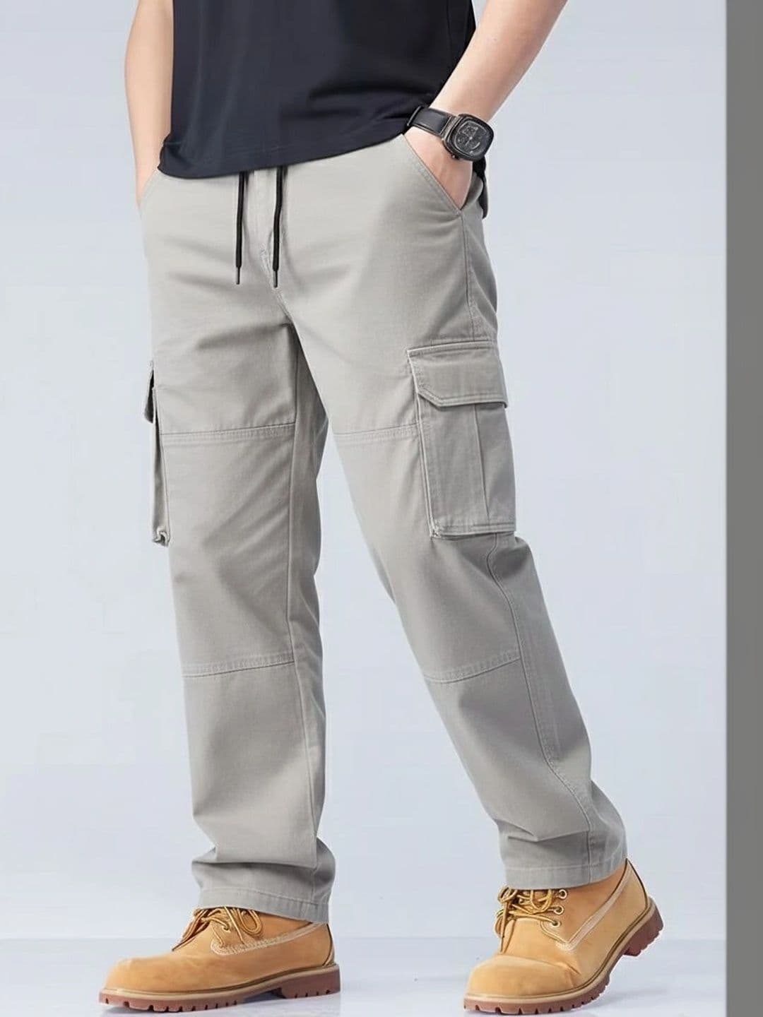 R.Code by The Roadster Life Co. R.Code by The Roadster Life Co. Men Relaxed Cargos Trousers