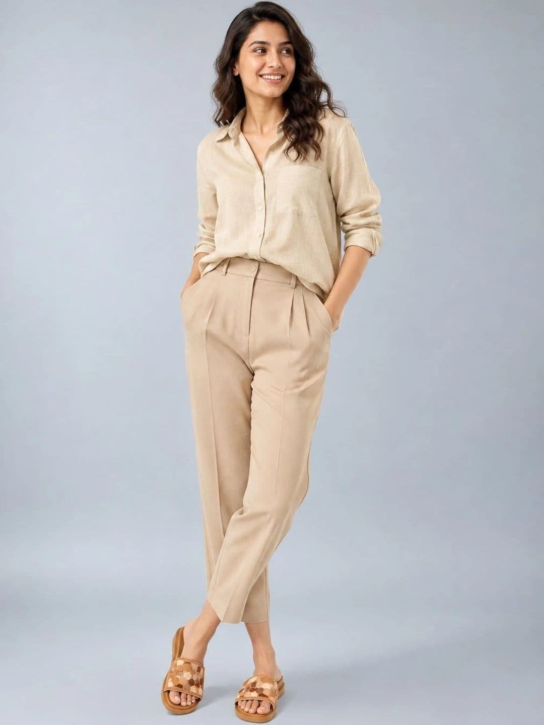 Suo Suo Textured Platform Mules