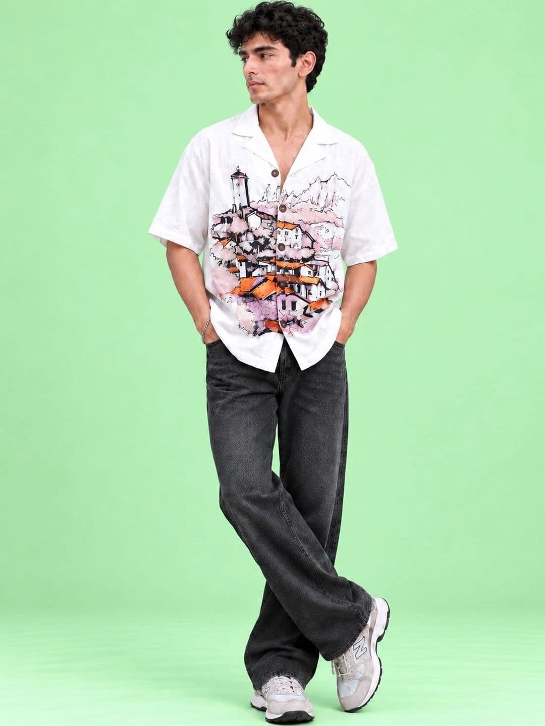 Mast & Harbour Mast & Harbour Men Printed Casual Shirt