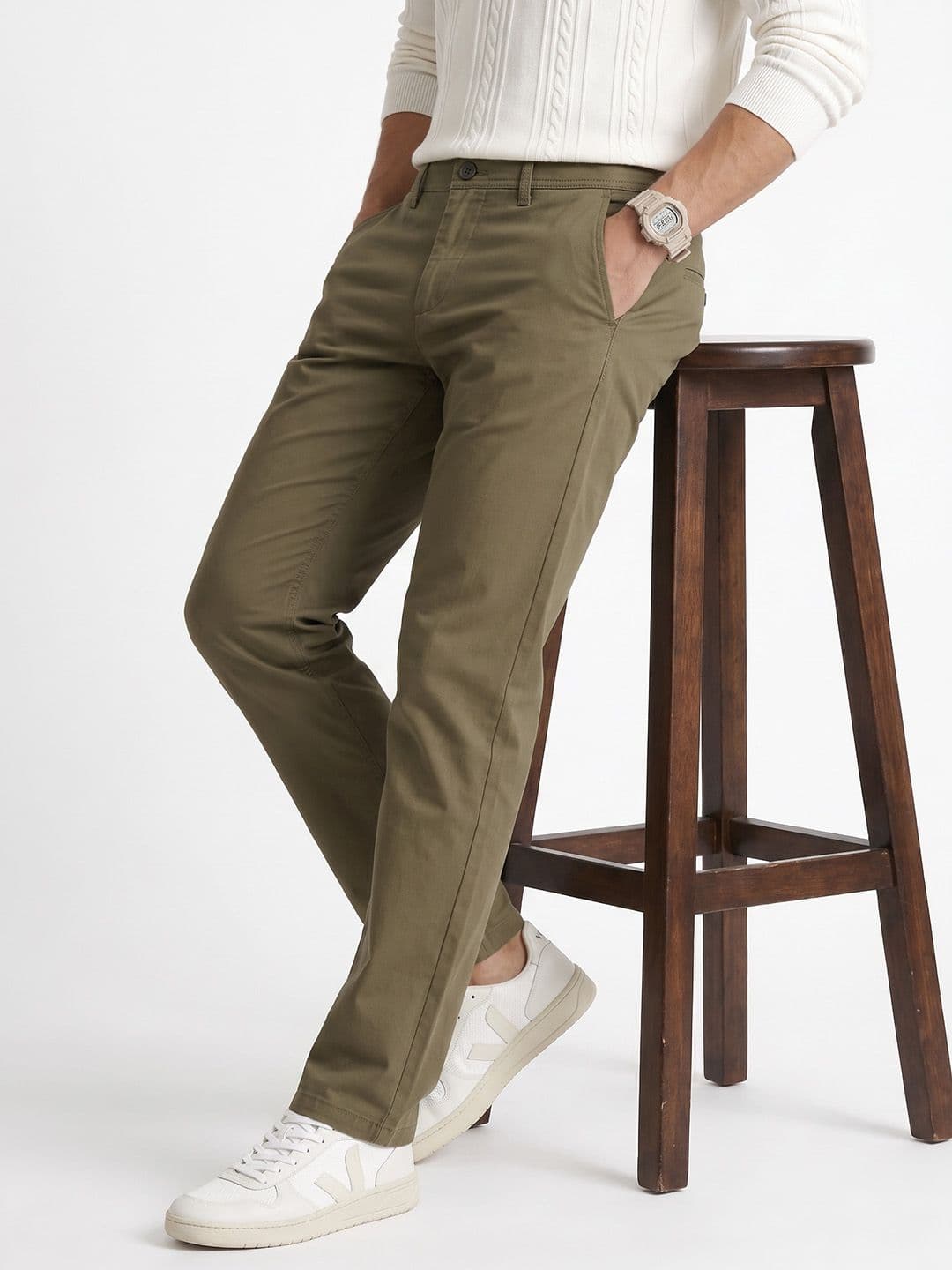 Peter England Peter England Men Slim Fit Chinos Trousers