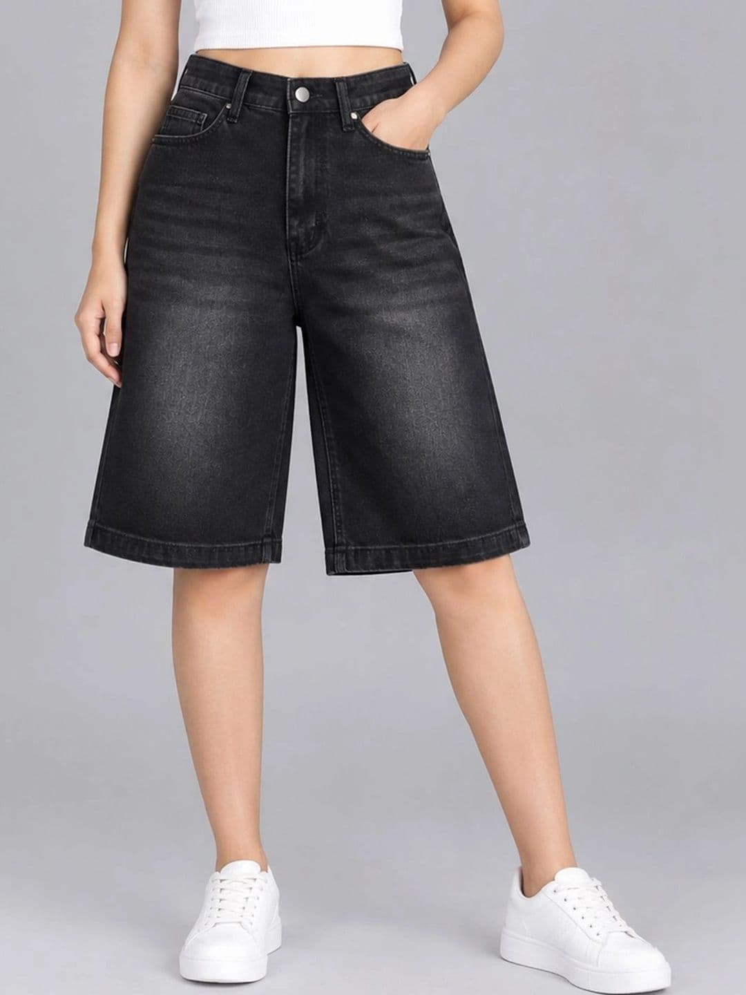 Roadster Roadster Women High-Rise Denim Shorts
