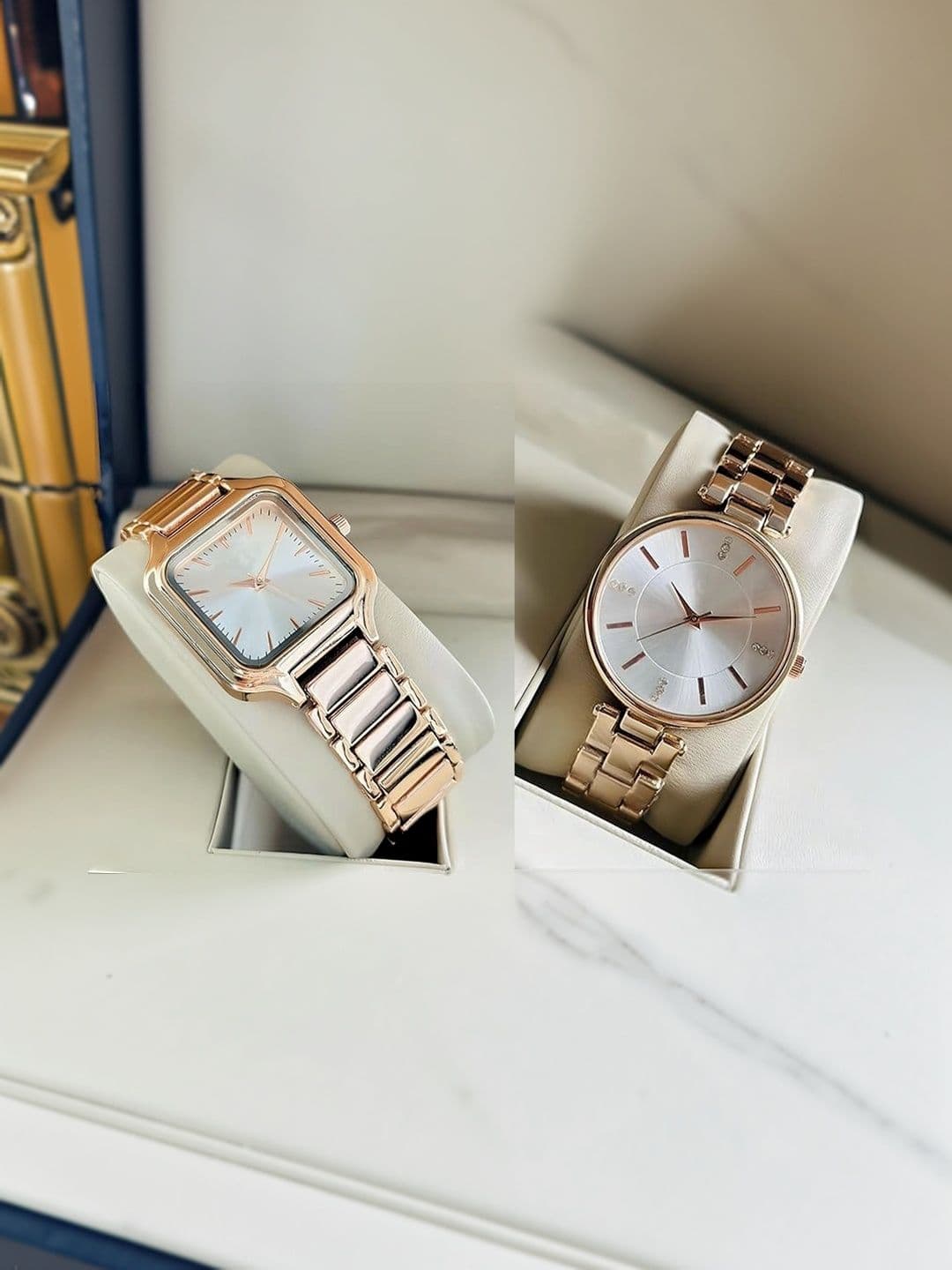 SHREEDATT SHREEDATT Women Dial & Stainless Steel Bracelet Style  Analogue Watch DRW 01+06 WHITE