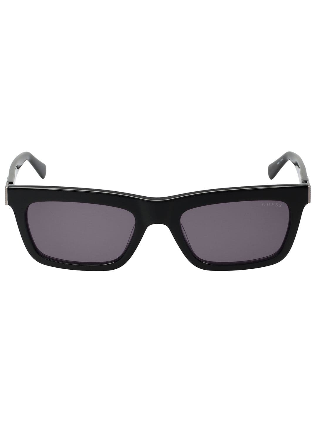 GUESS GUESS Men Grey Lens & Black Rectangle Sunglasses with