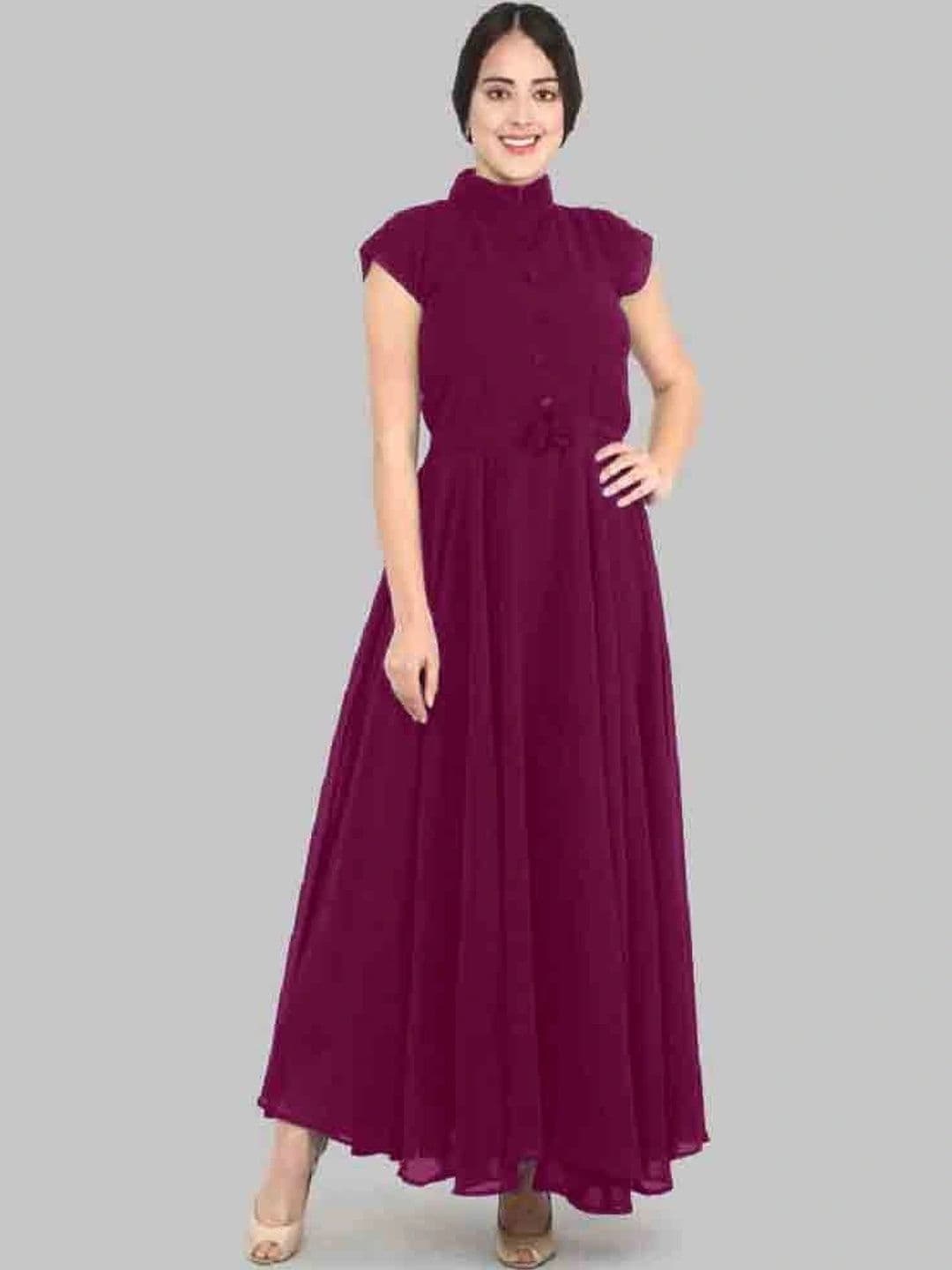 daidai daidai Georgette Maxi Dress