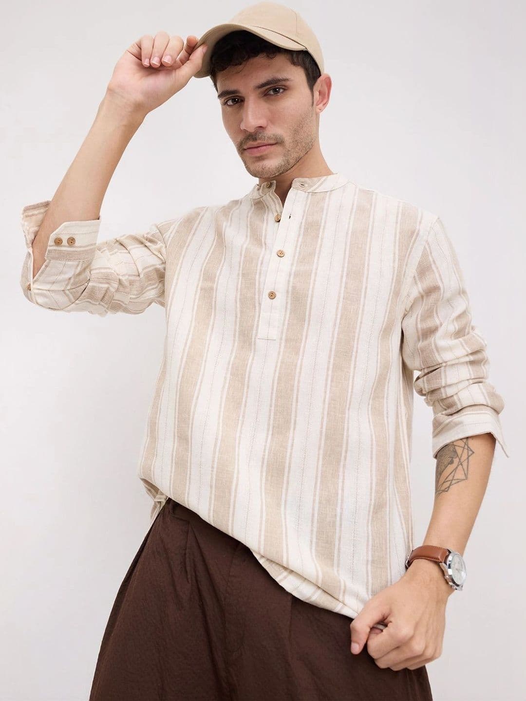 VASTRADO VASTRADO Men Striped Kurta